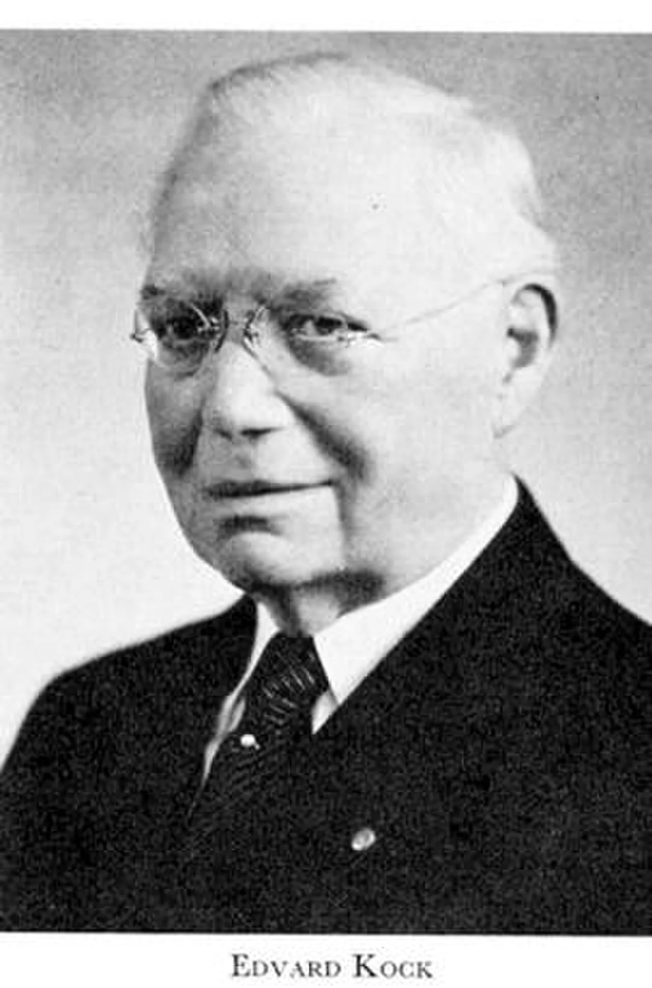 Porträt von Jens Edvard Kock (1866–1955) – Gedenkseite