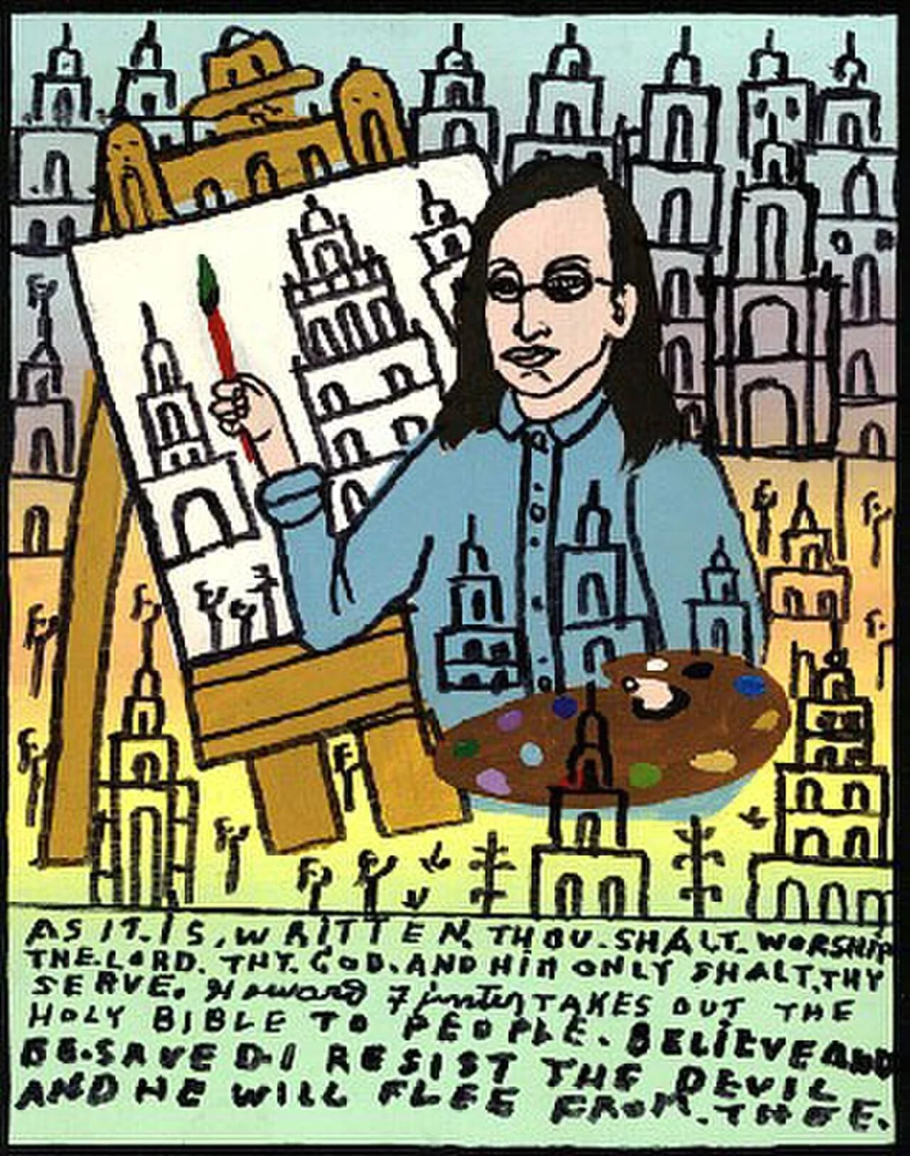 Porträt von Howard Finster (1916–2001) – Gedenkseite