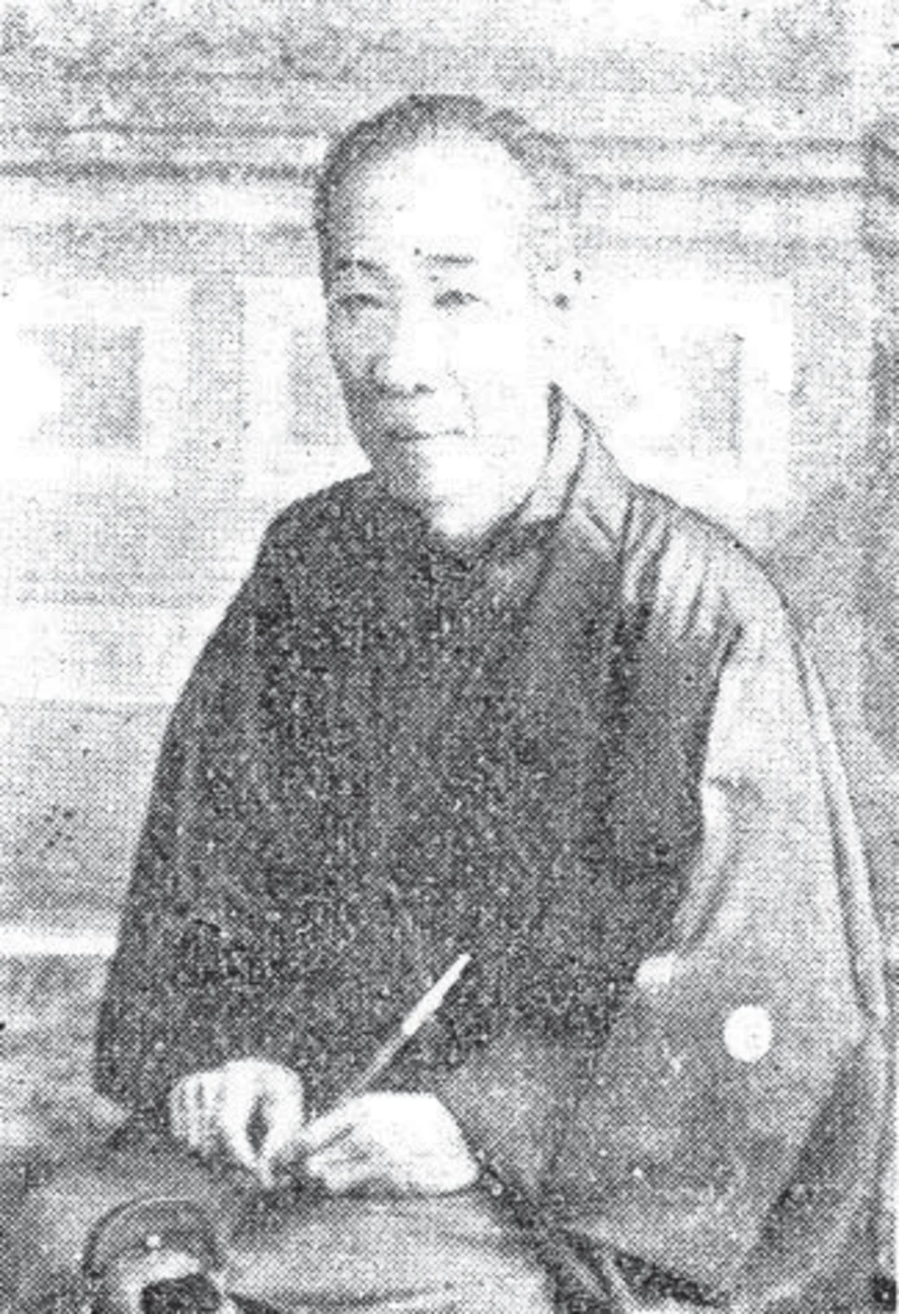 Porträt von Miyoshi Ōgan (1832–1909) – Gedenkseite
