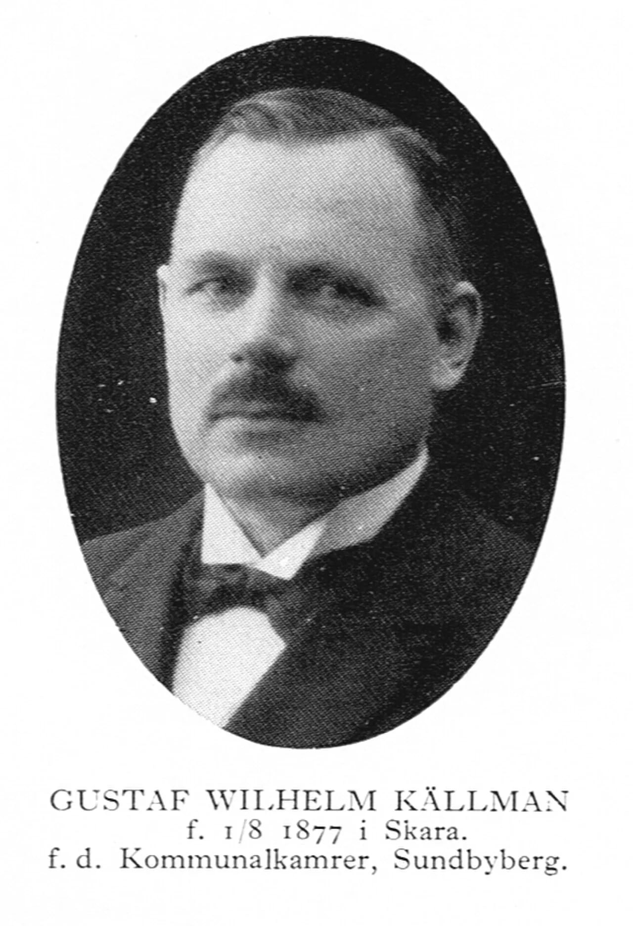 Porträt von Wilhelm Källman (1877–1966) – Gedenkseite