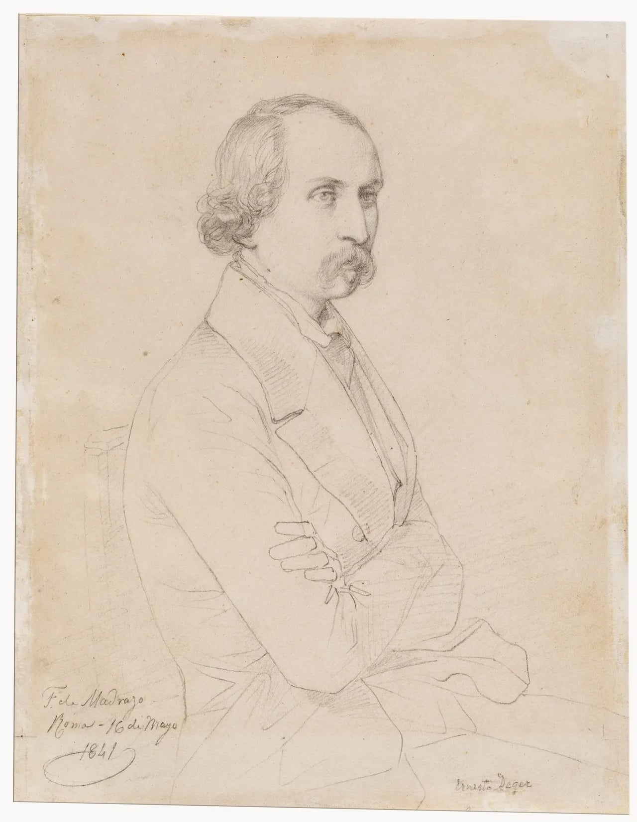 Porträt von Ernst Deger (1809–1885) – Gedenkseite