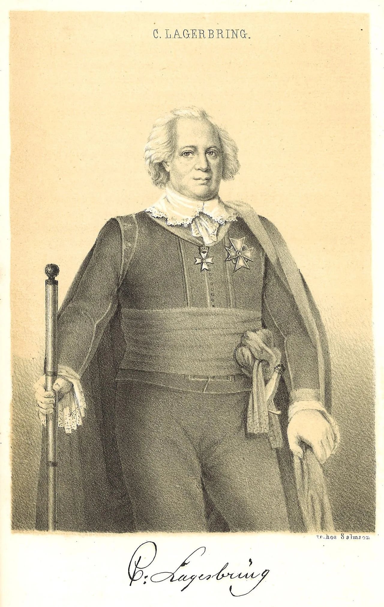 Portrait of Carl Lagerbring (1751–1822) – memorial page