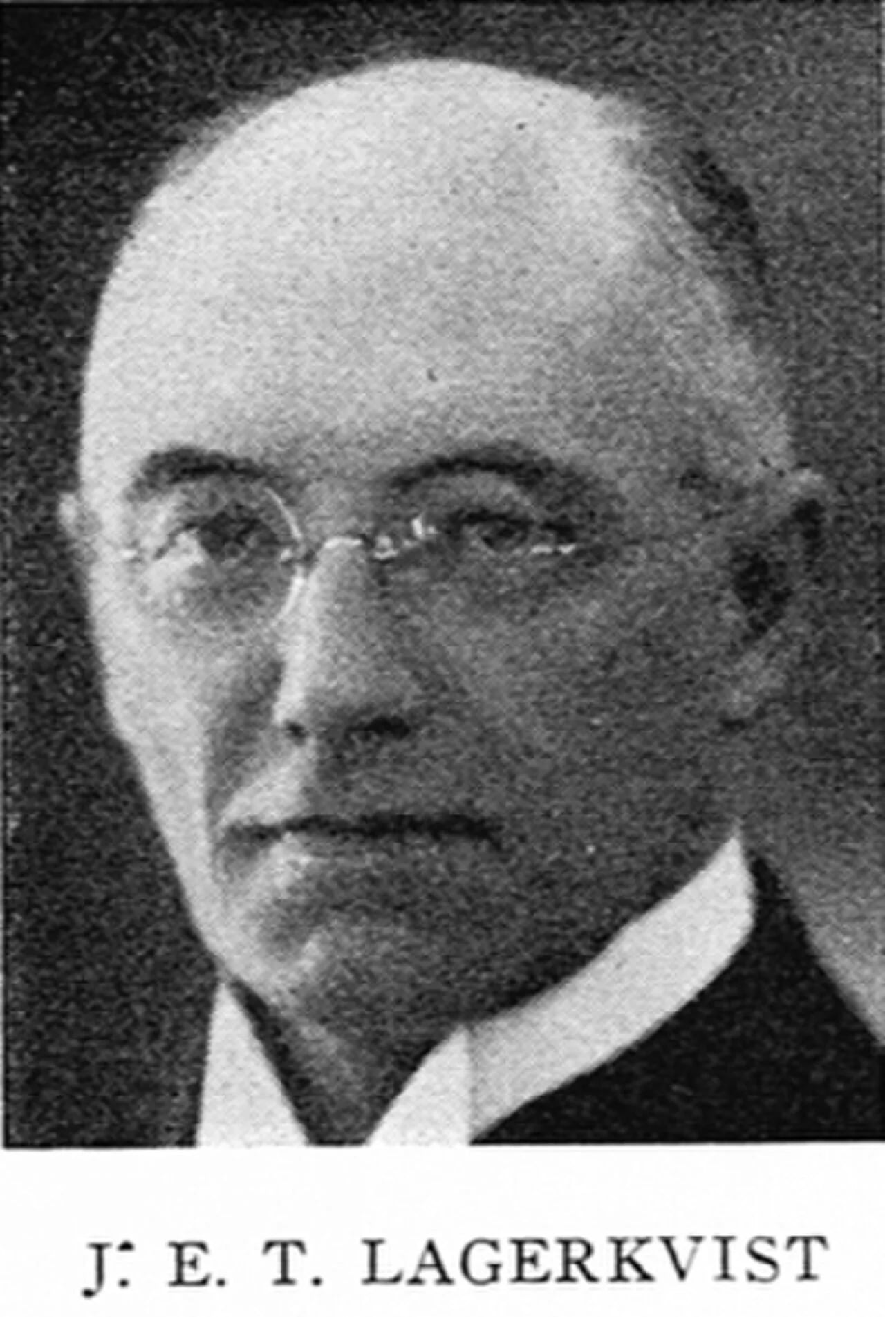Porträt von Emil Lagerkvist (1876–1968) – Gedenkseite