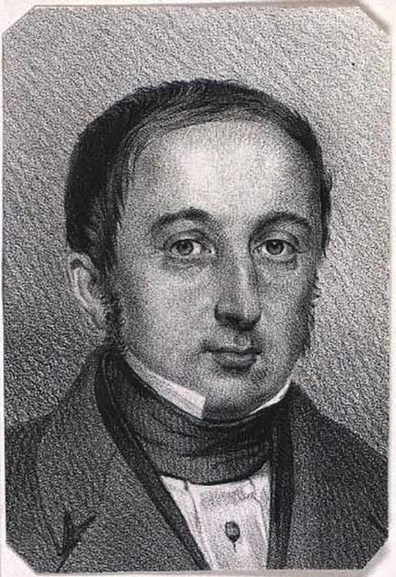 Portrait of Johannes Ephraim Larsen (1799–1856) – memorial page