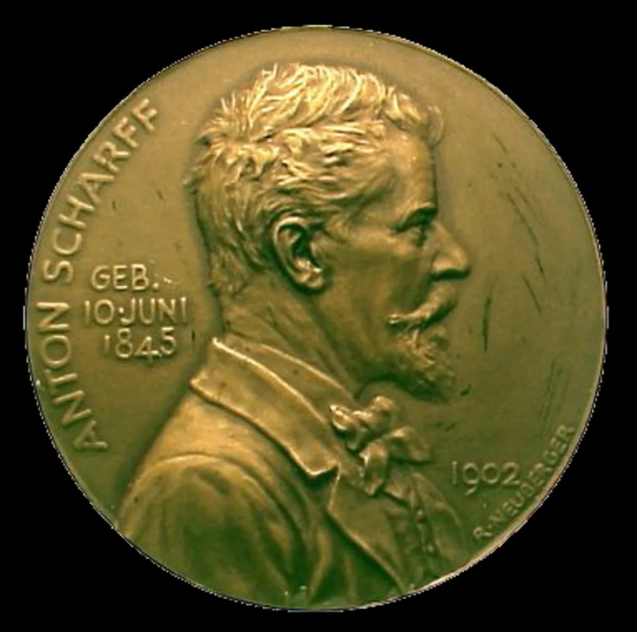 Porträt von Anton Scharff (1845–1903) – Gedenkseite