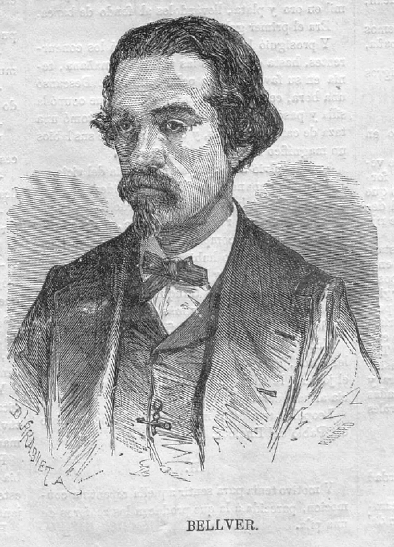 Porträt von José Bellver y Collazos (1824–1869) – Gedenkseite