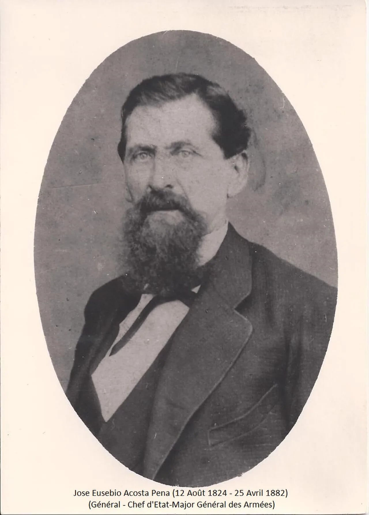 Portrait of José Eusebio Acosta (1824–1882) – memorial page