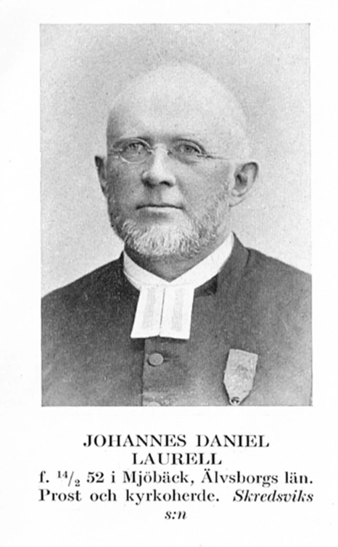 Porträt von Johannes Laurell (1852–1933) – Gedenkseite
