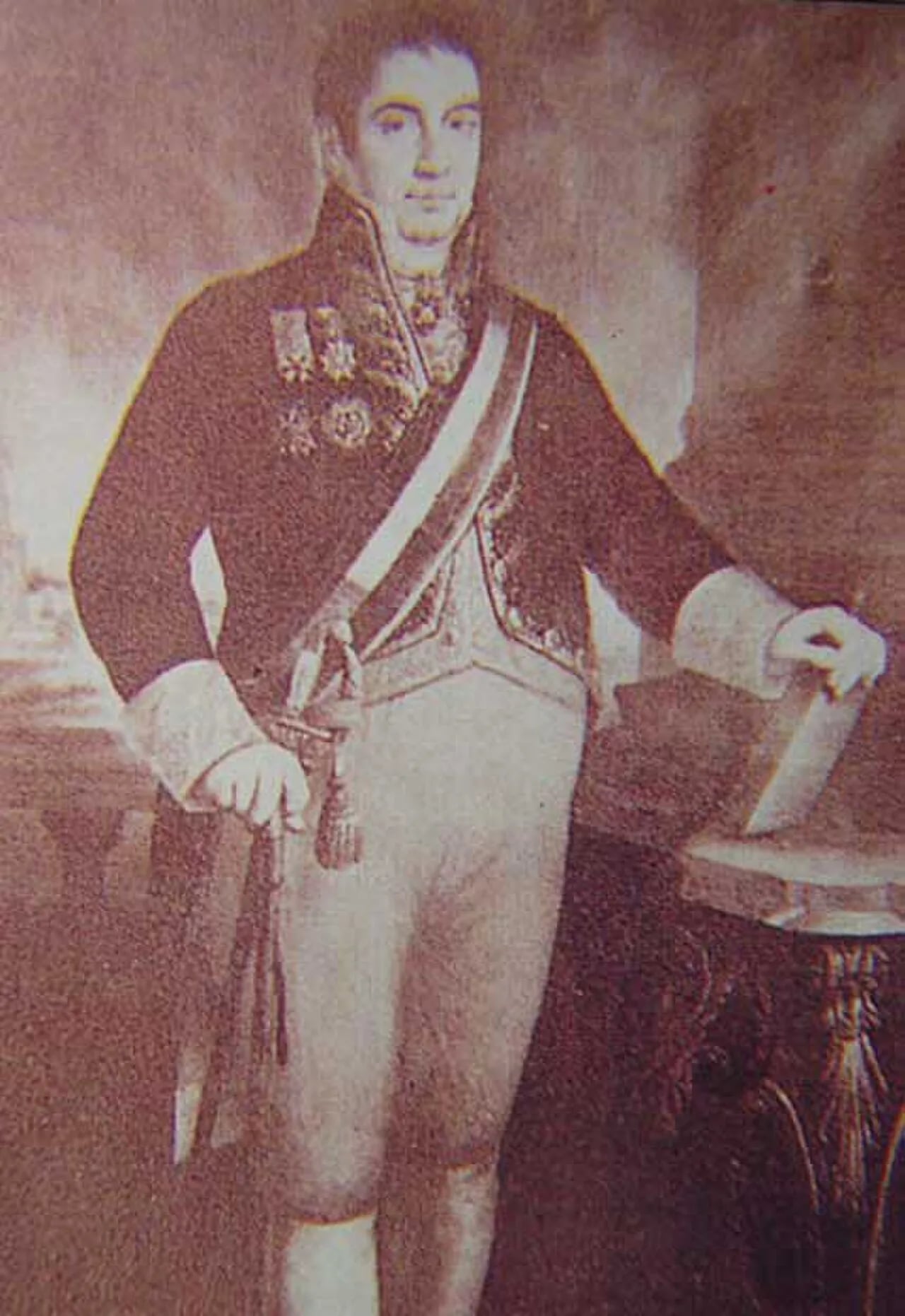Porträt von José Manuel de Arjona y Cubas (1781–1850) – Gedenkseite