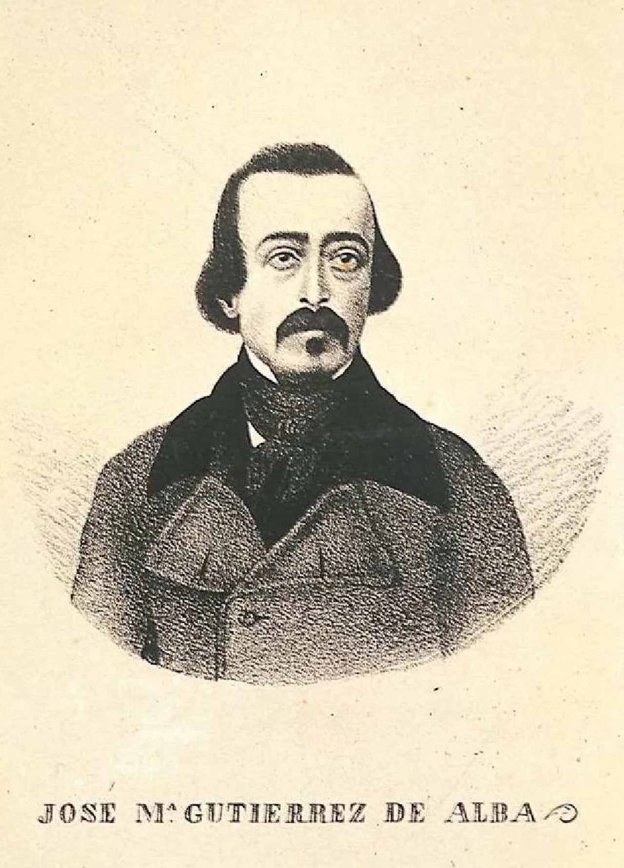 Porträt von José María Gutiérrez de Alba (1822–1897) – Gedenkseite