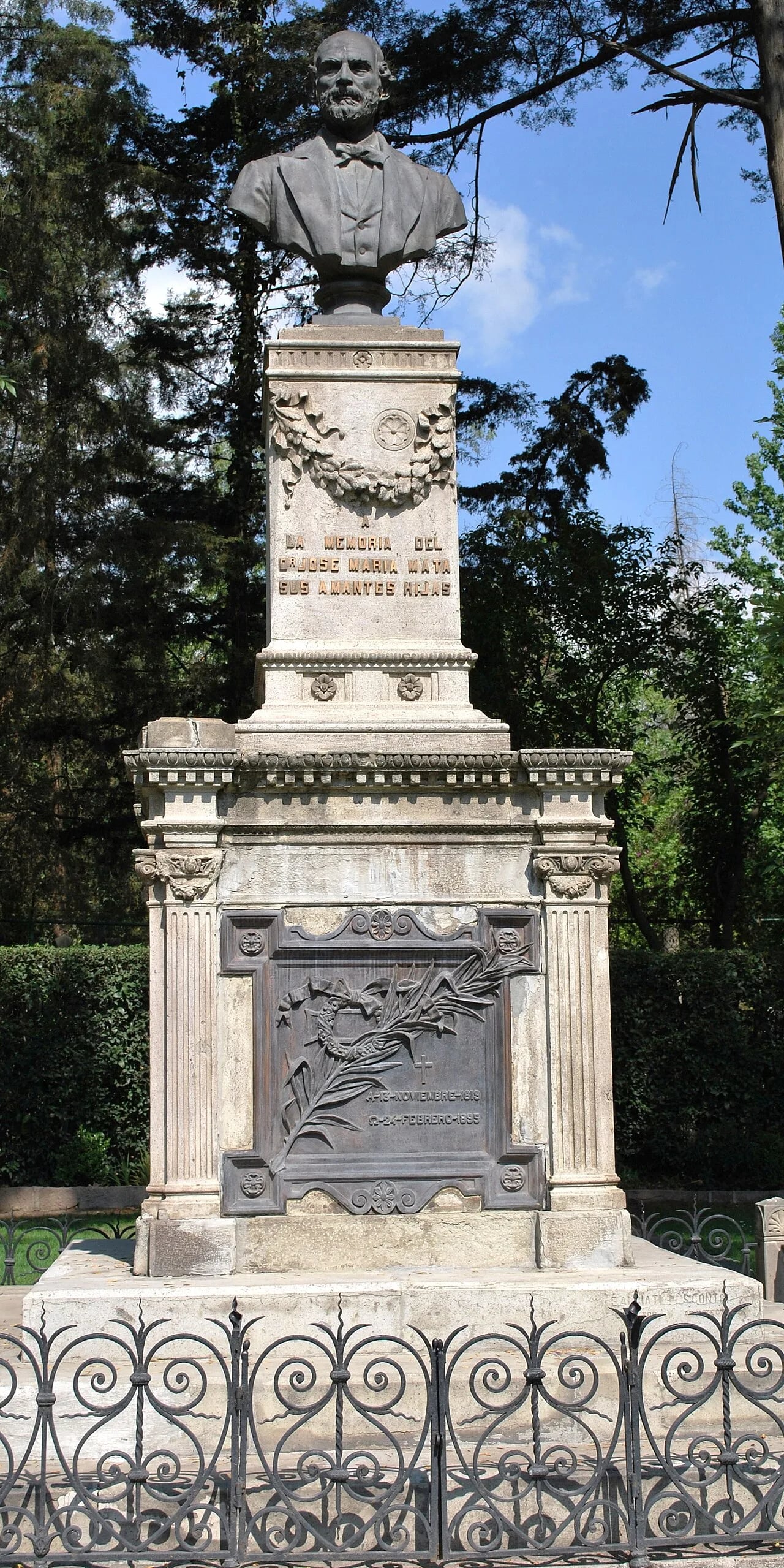 Portrait of José María Mata (1819–1895) – memorial page