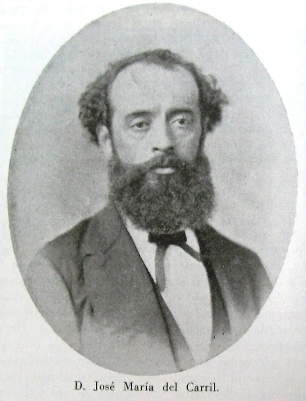 Porträt von José María del Carril (1836–1874) – Gedenkseite