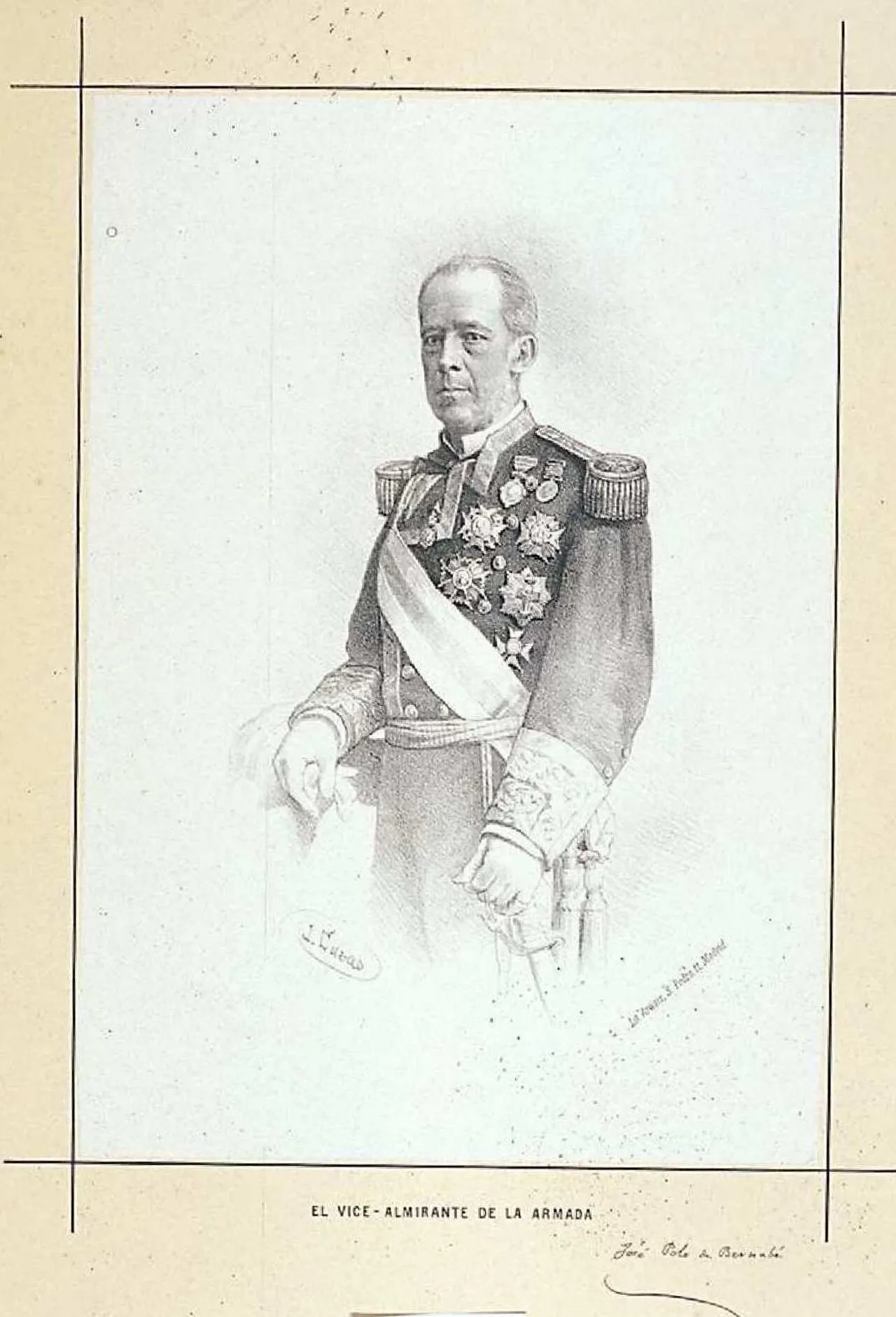 Porträt von José Polo de Bernabé (1821–1895) – Gedenkseite