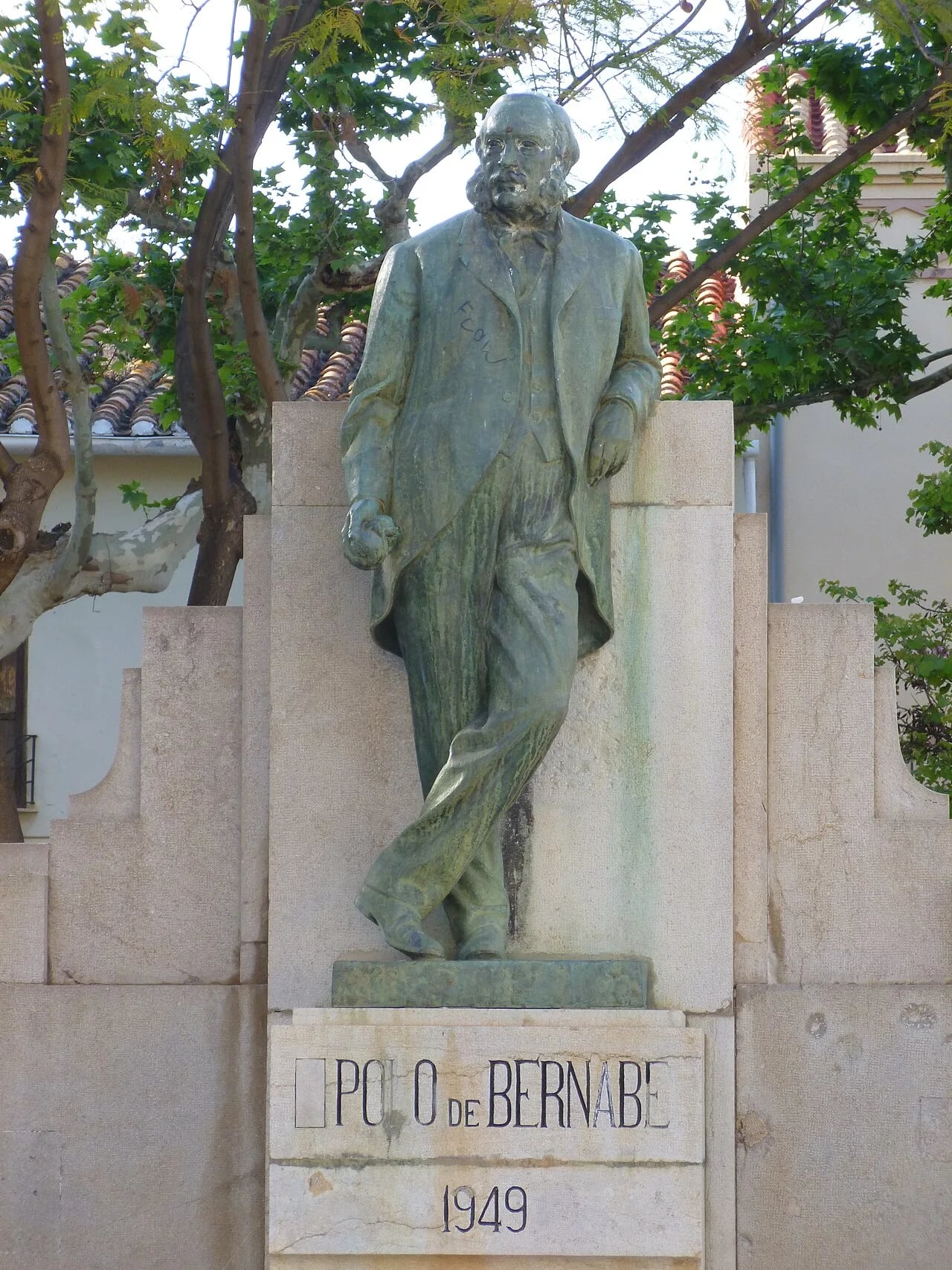 Porträt von José Polo de Bernabé y Borrás (1812–1889) – Gedenkseite