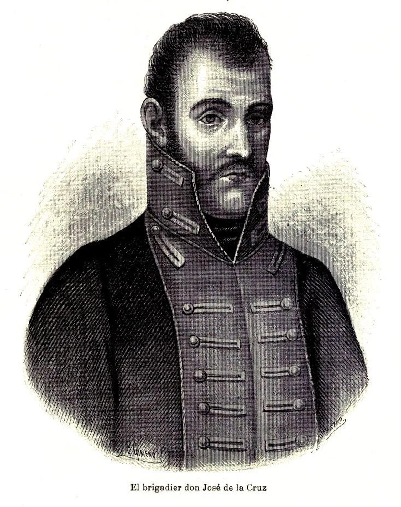 Porträt von José de la Cruz (1786–1856) – Gedenkseite