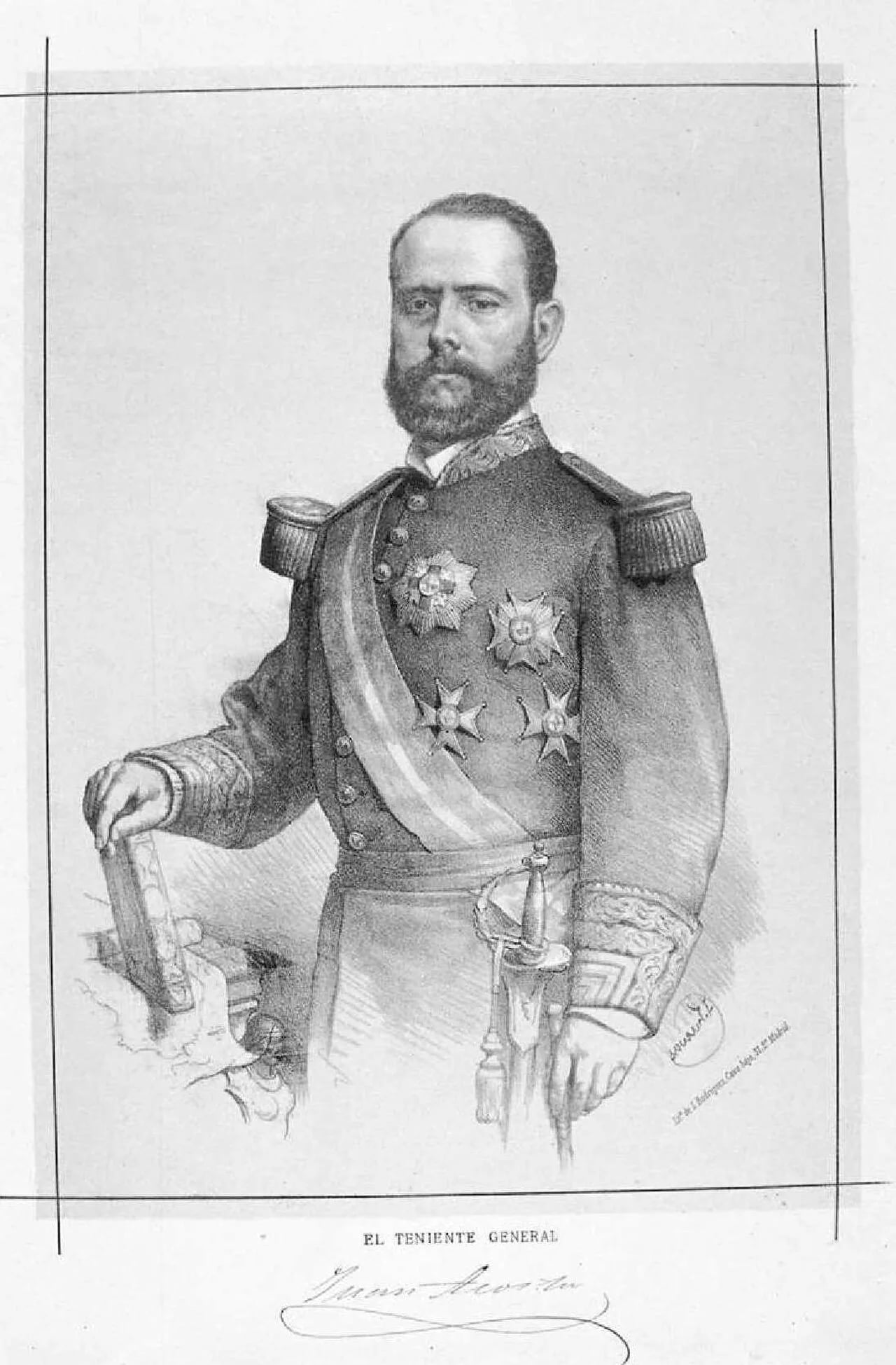 Porträt von Juan Acosta Muñoz (1819–1887) – Gedenkseite