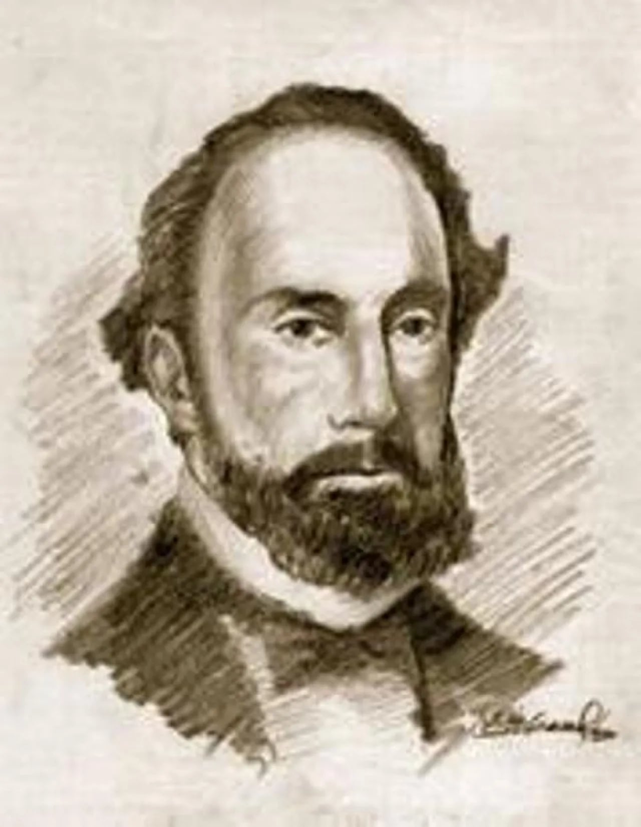 Porträt von Juan Borja y Lizarzaburu (1816–1864) – Gedenkseite