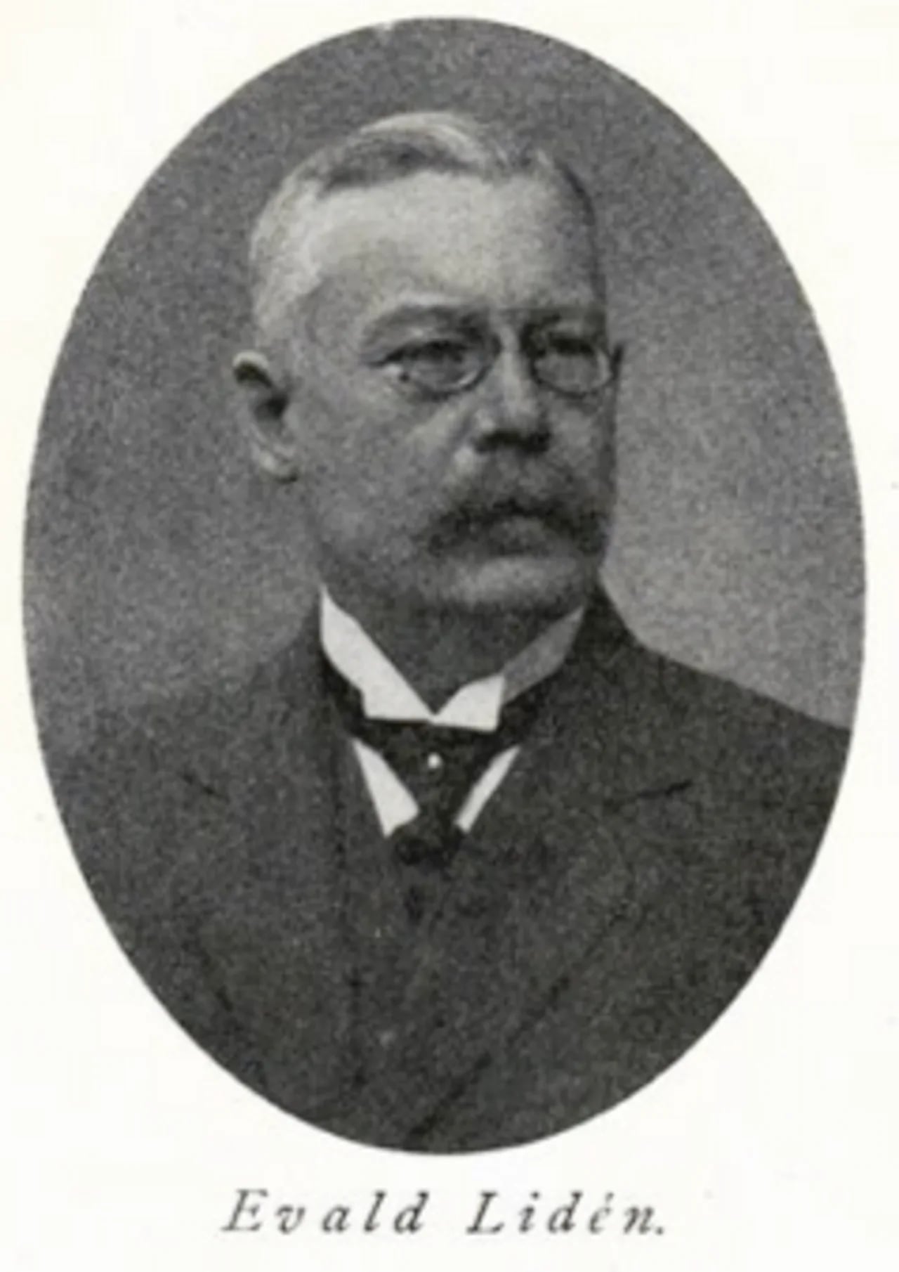 Porträt von Evald Lidén (1862–1939) – Gedenkseite