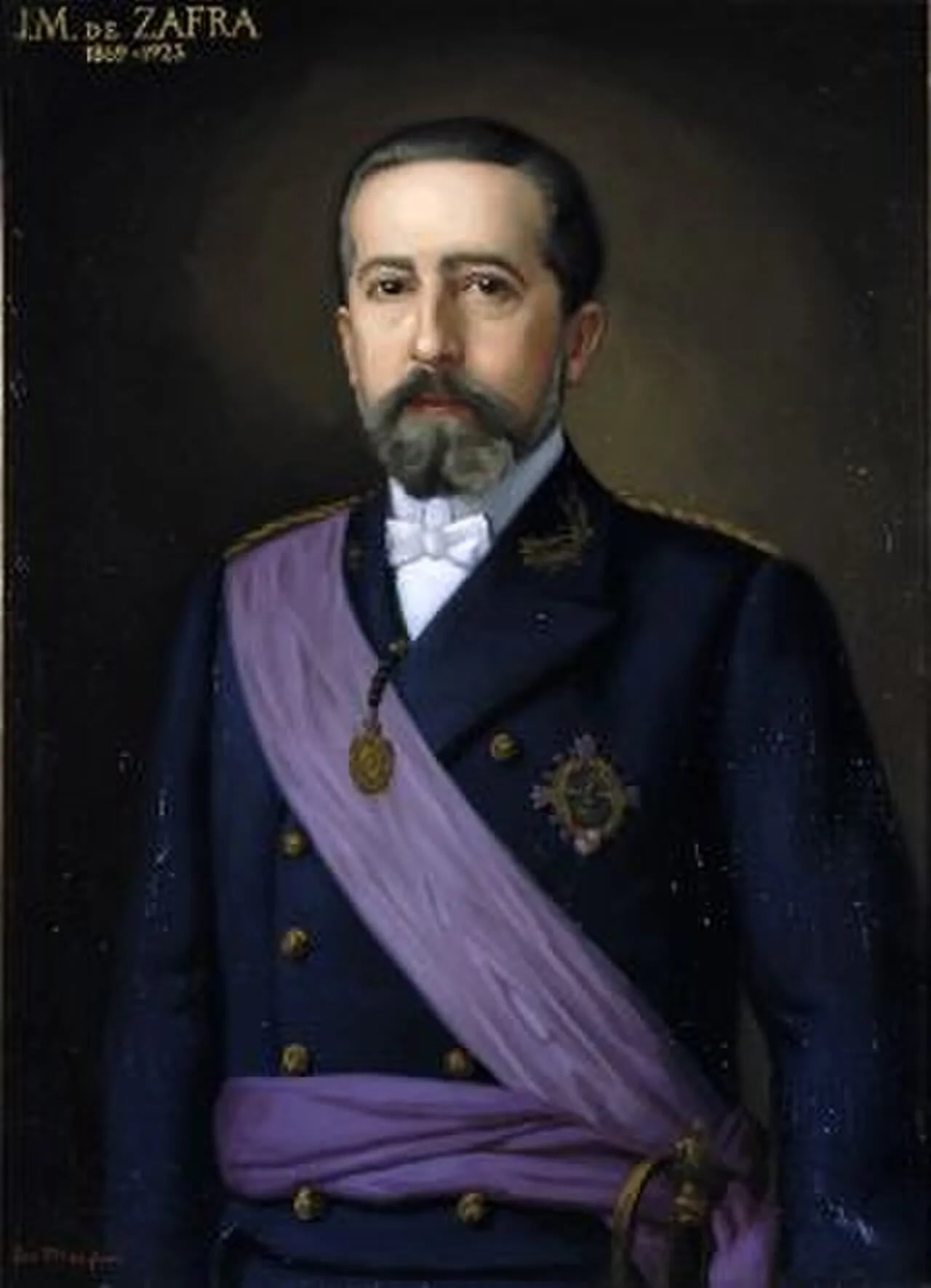 Porträt von Juan Manuel de Zafra y Esteban (1869–1923) – Gedenkseite