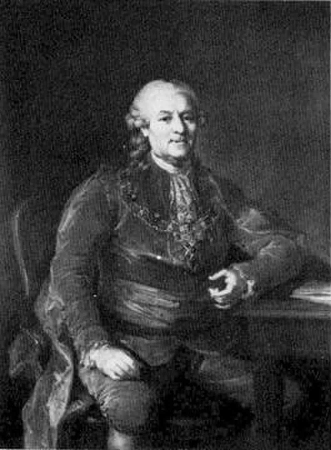 Porträt von Johan Georg Lillienberg (1713–1798) – Gedenkseite