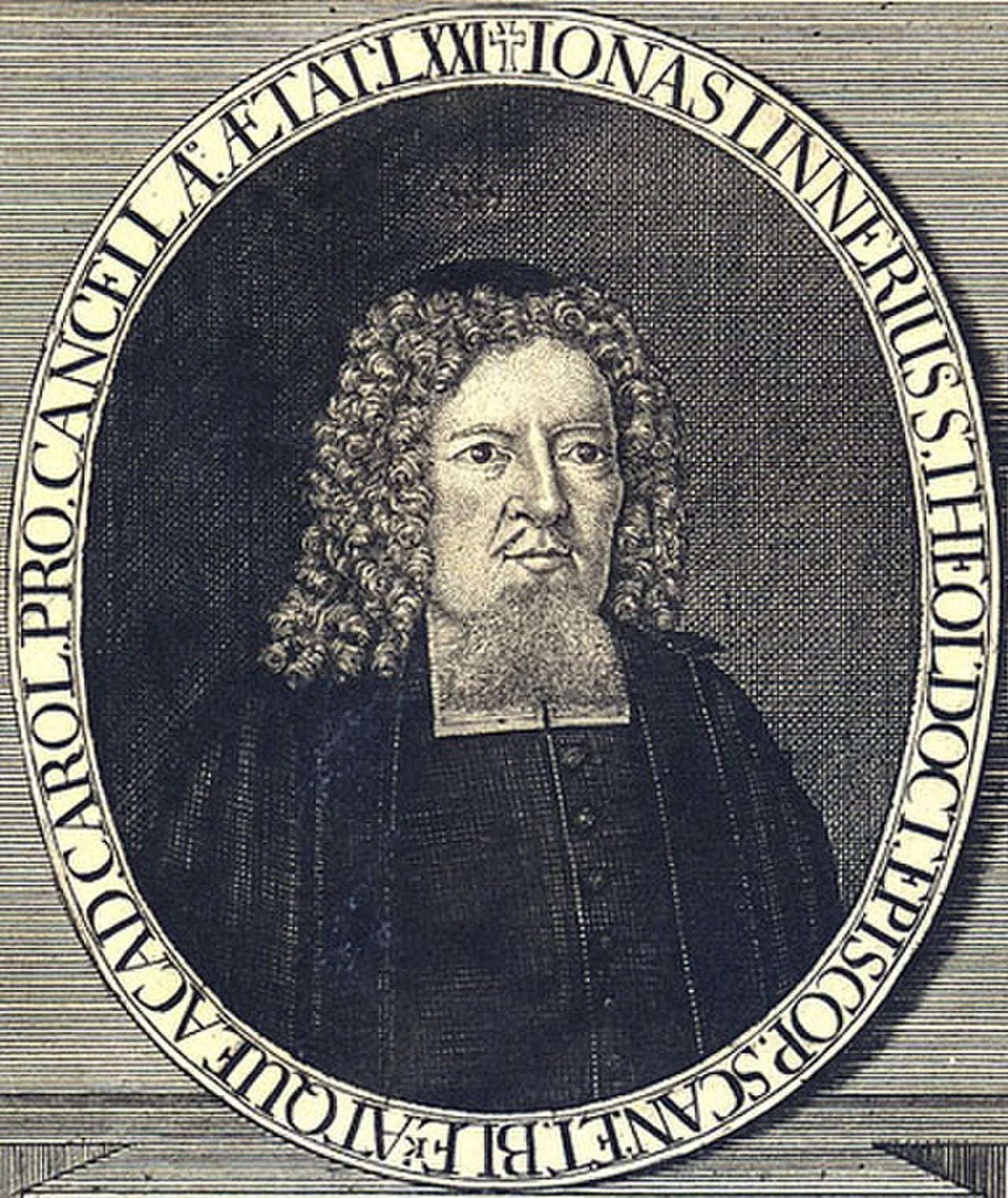 Portrait of Jonas Petri Linnerius (1653–1734) – memorial page