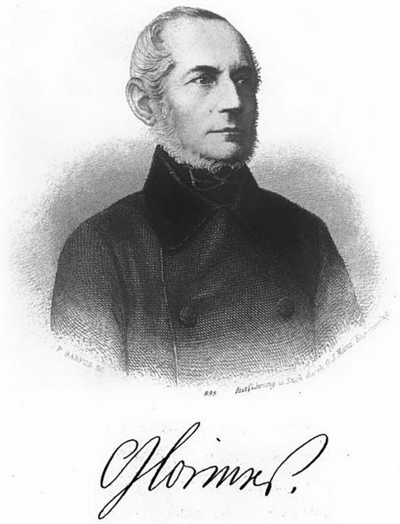 Porträt von Carl Ignaz Lorinser (1796–1853) – Gedenkseite