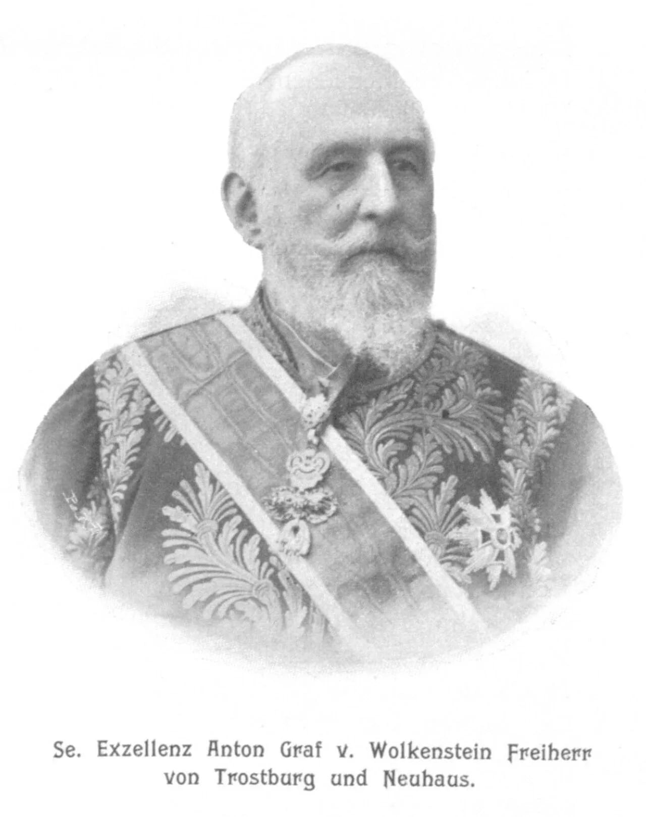 Porträt von Anton von Wolkenstein-Trostburg (1832–1913) – Gedenkseite