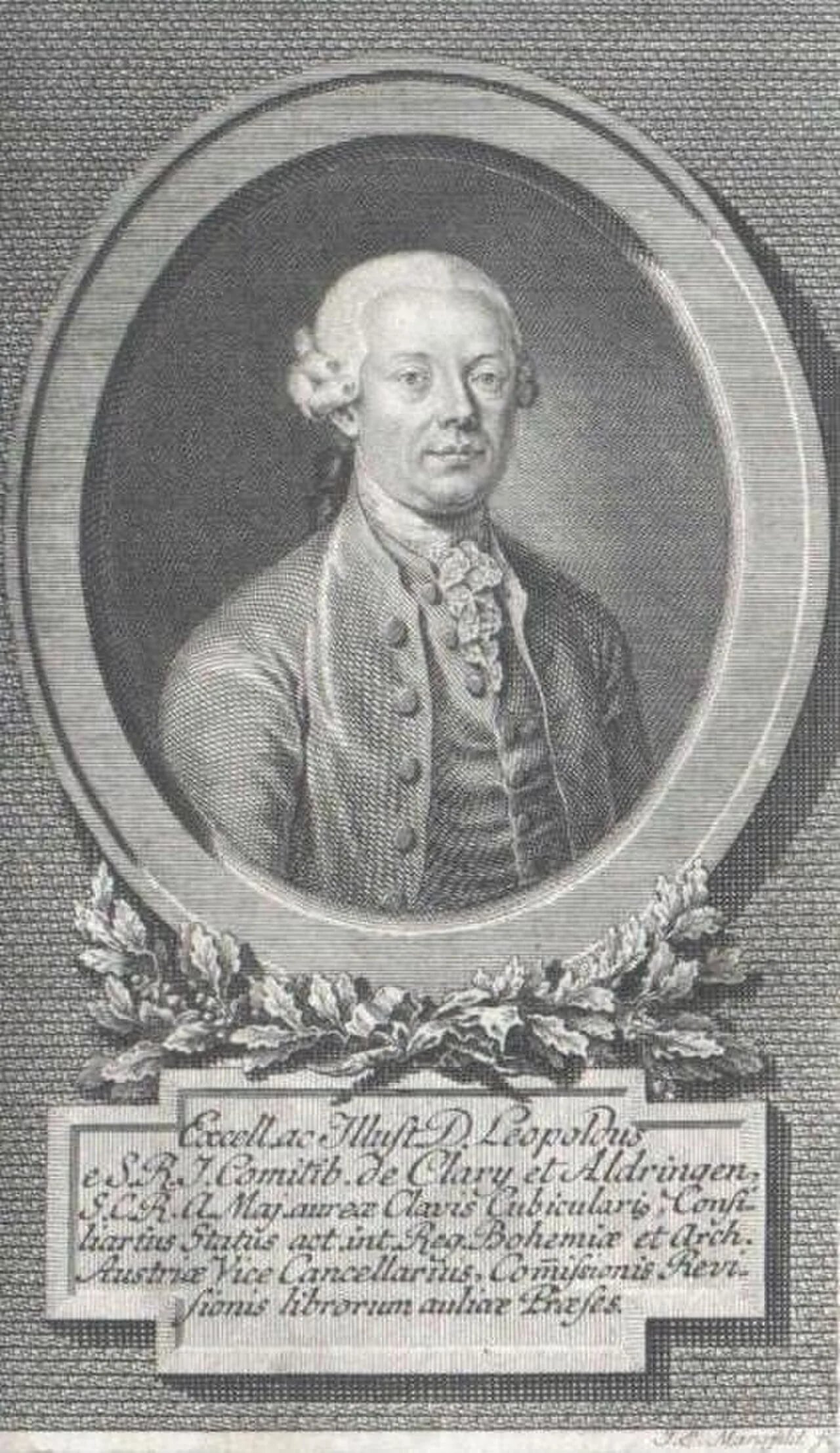 Portrait of Leopold von Clary und Aldringen (1736–1800) – memorial page