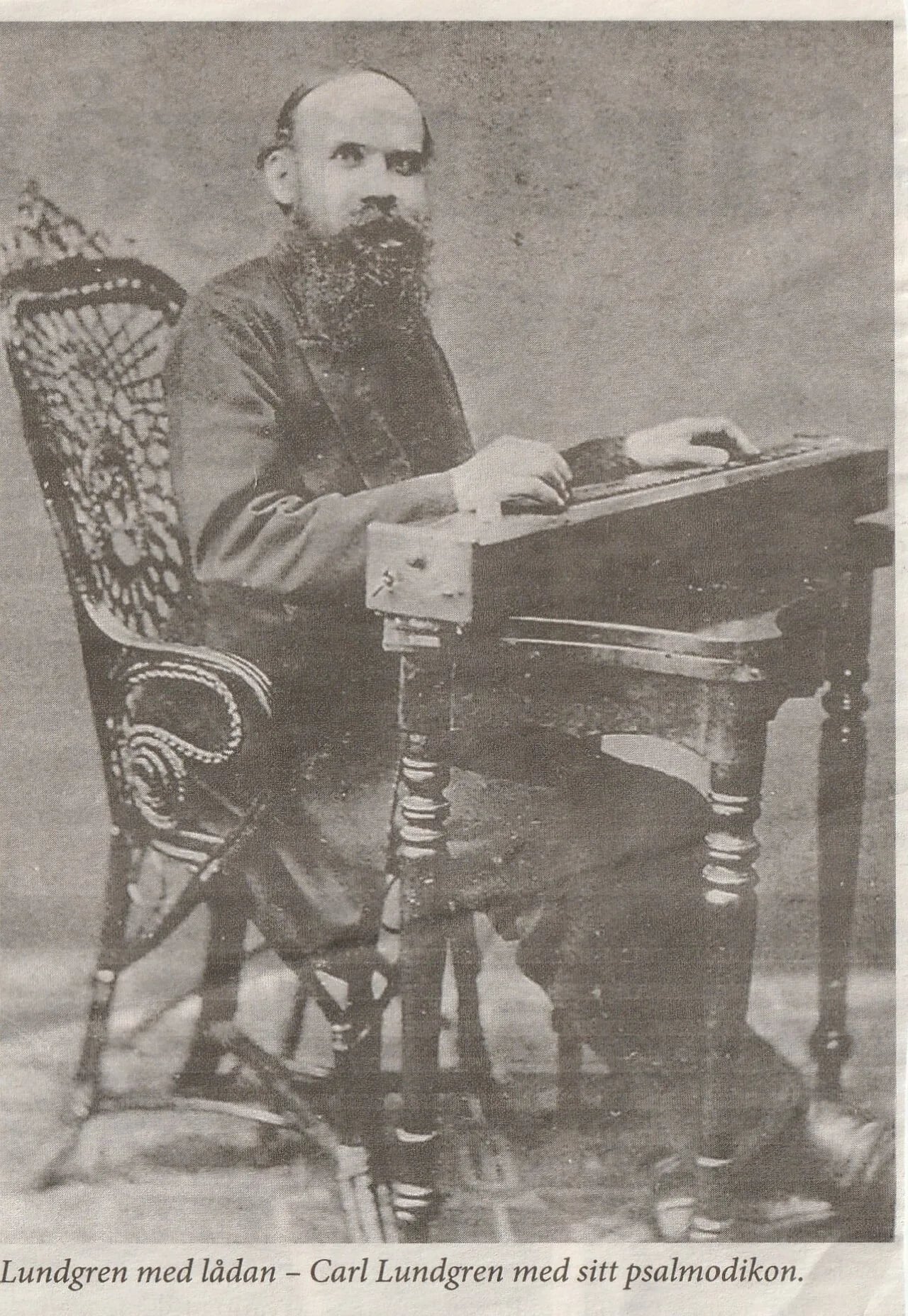 Porträt von Carl Lundgren (1836–1891) – Gedenkseite