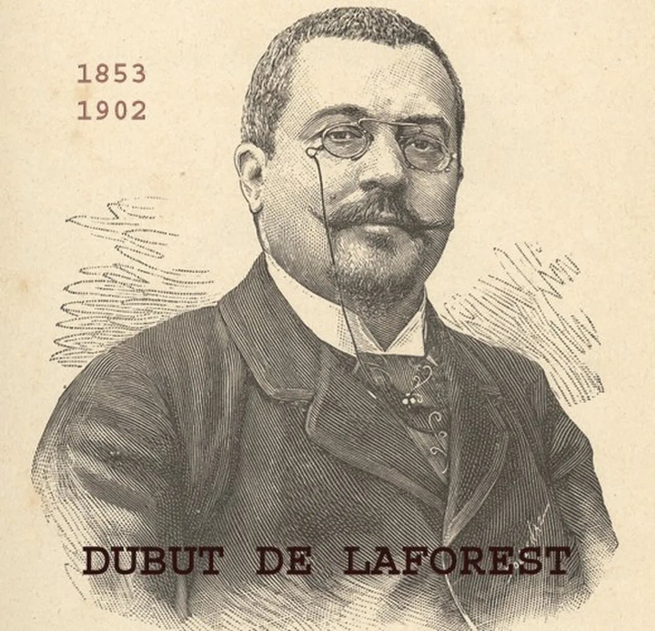 Porträt von Jean-Louis Dubut de Laforest (1853–1902) – Gedenkseite