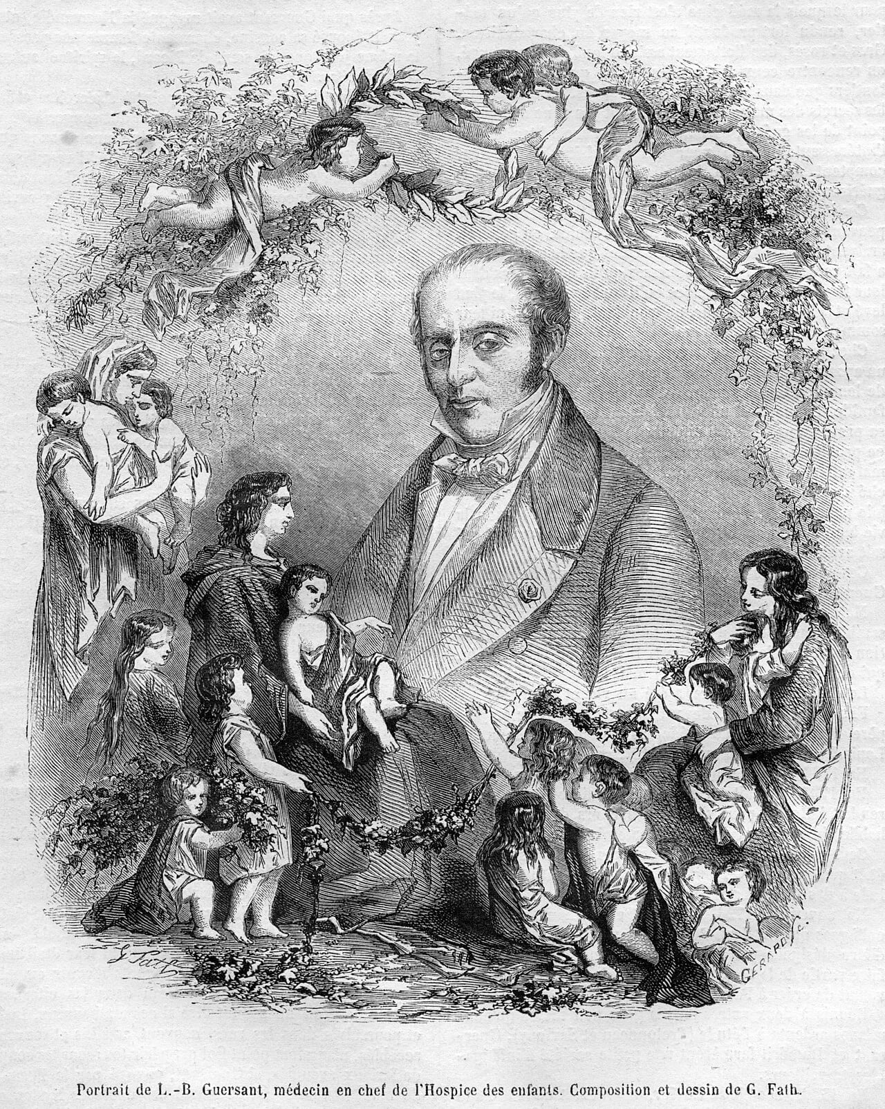 Porträt von Louis Benoît Guersant (1777–1848) – Gedenkseite