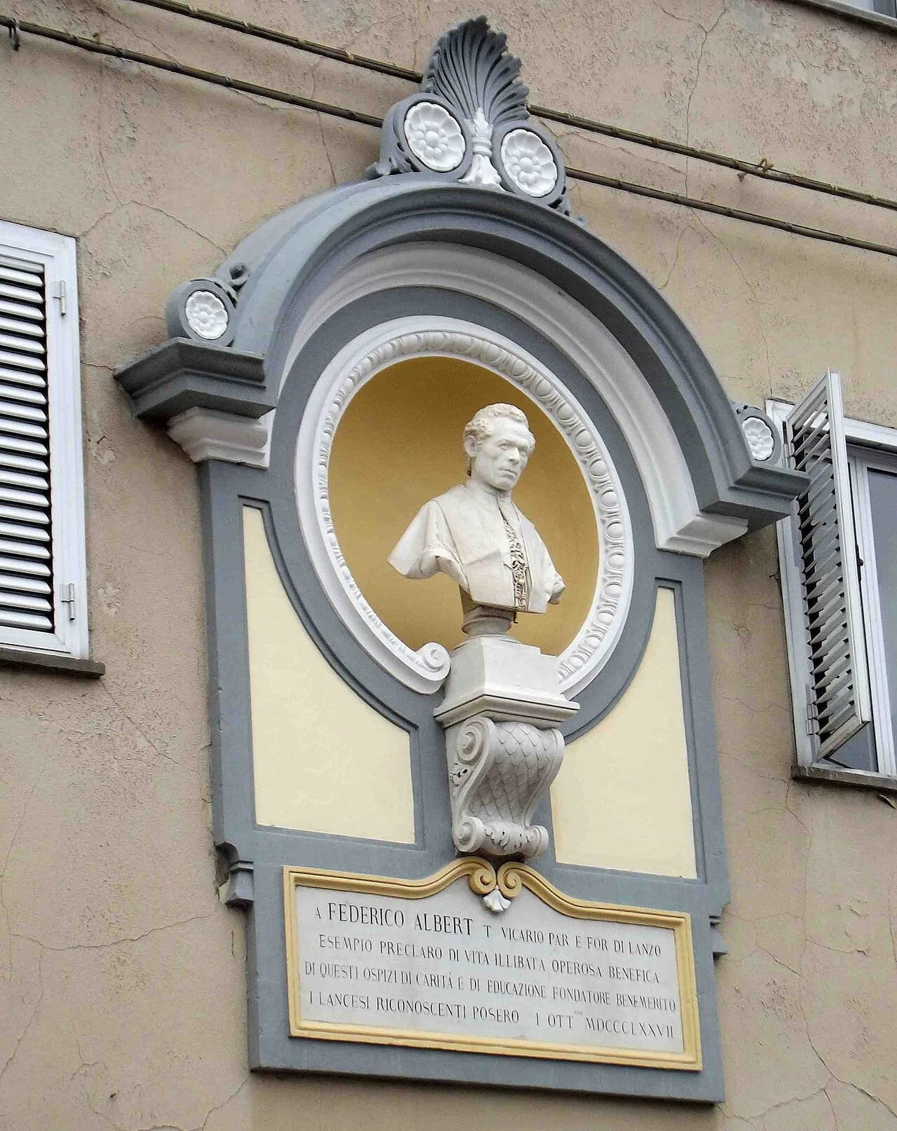 Portrait of Federico Albert (1820–1876) – memorial page
