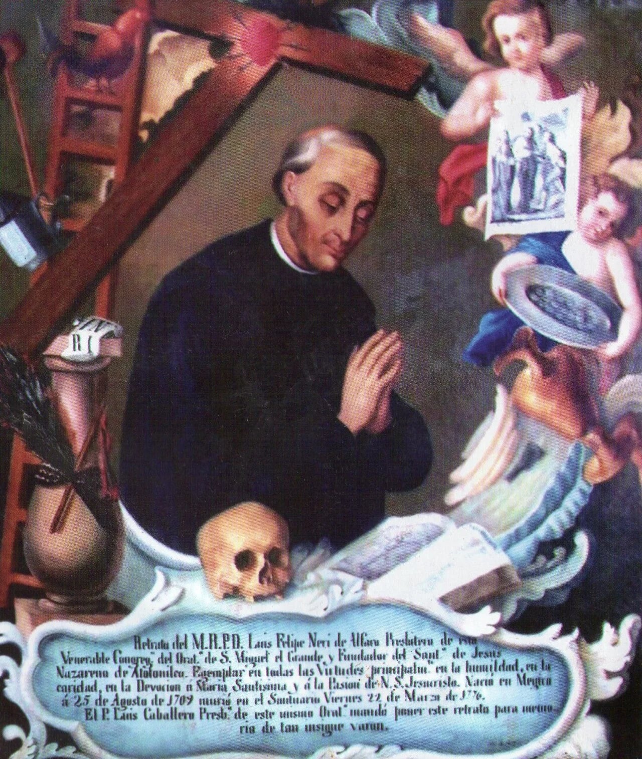 Porträt von Luis Felipe Neri Alfaro (1709–1776) – Gedenkseite