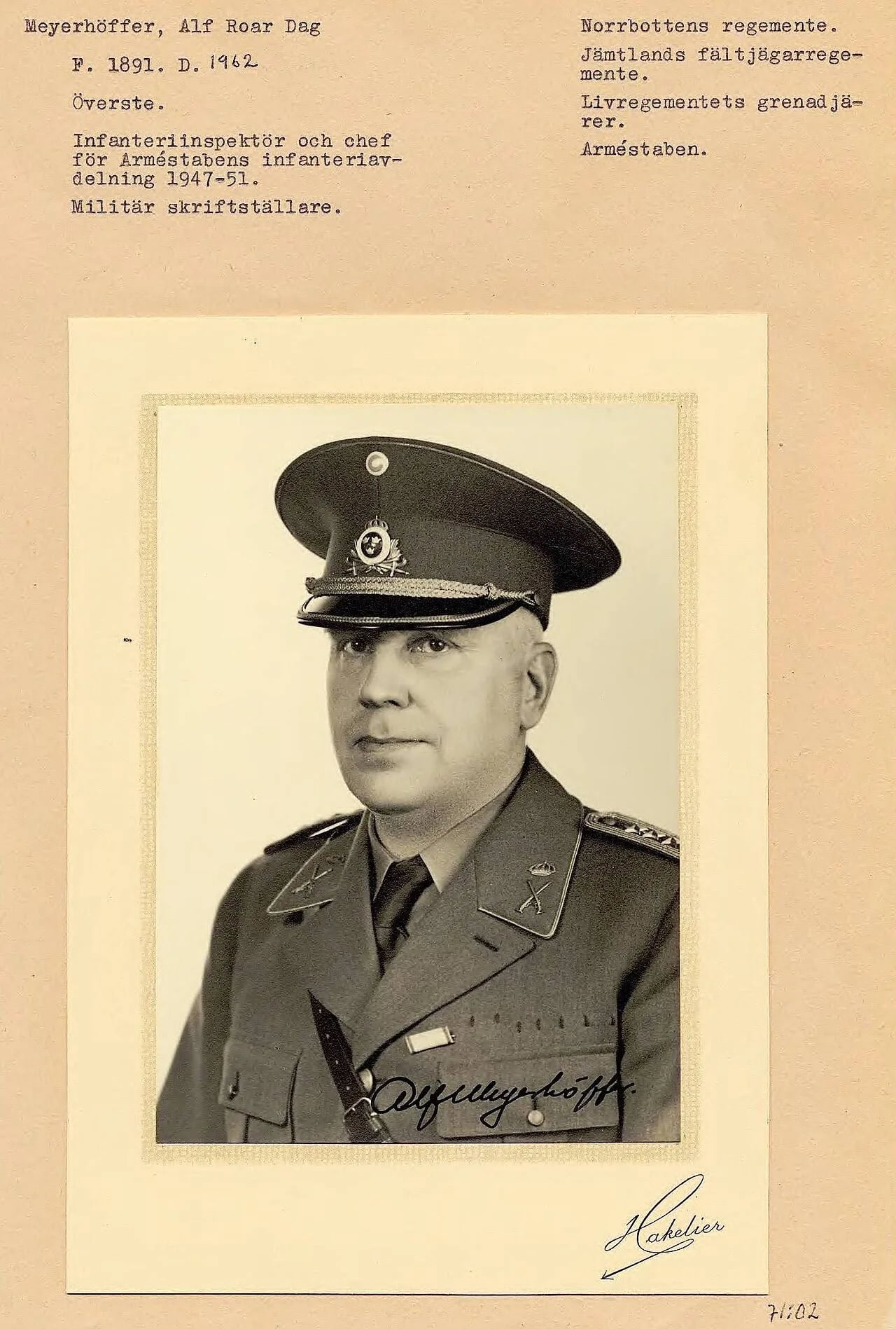 Porträt von Alf Meyerhöffer (1891–1962) – Gedenkseite