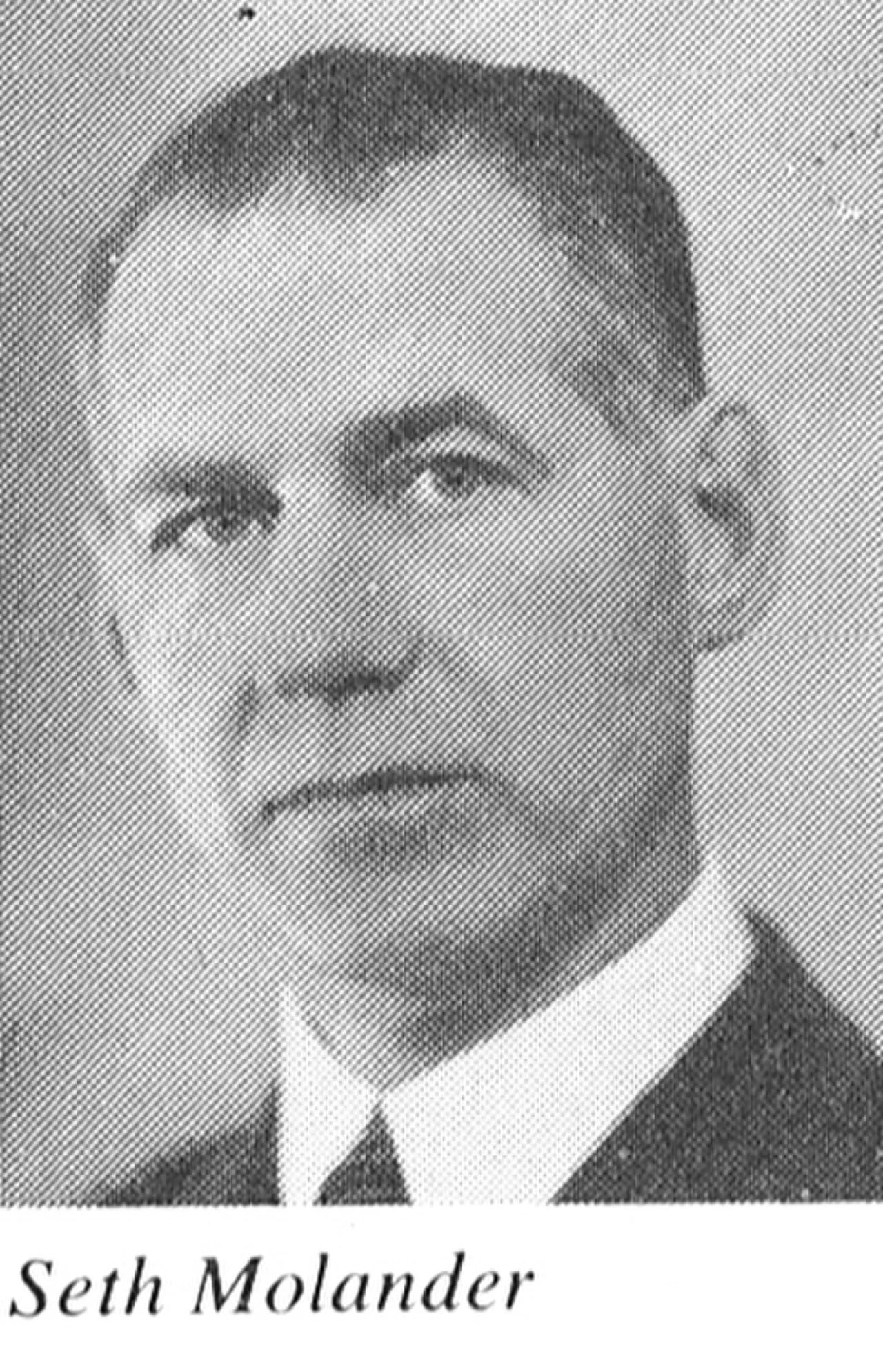 Porträt von Seth Molander (1893–1979) – Gedenkseite