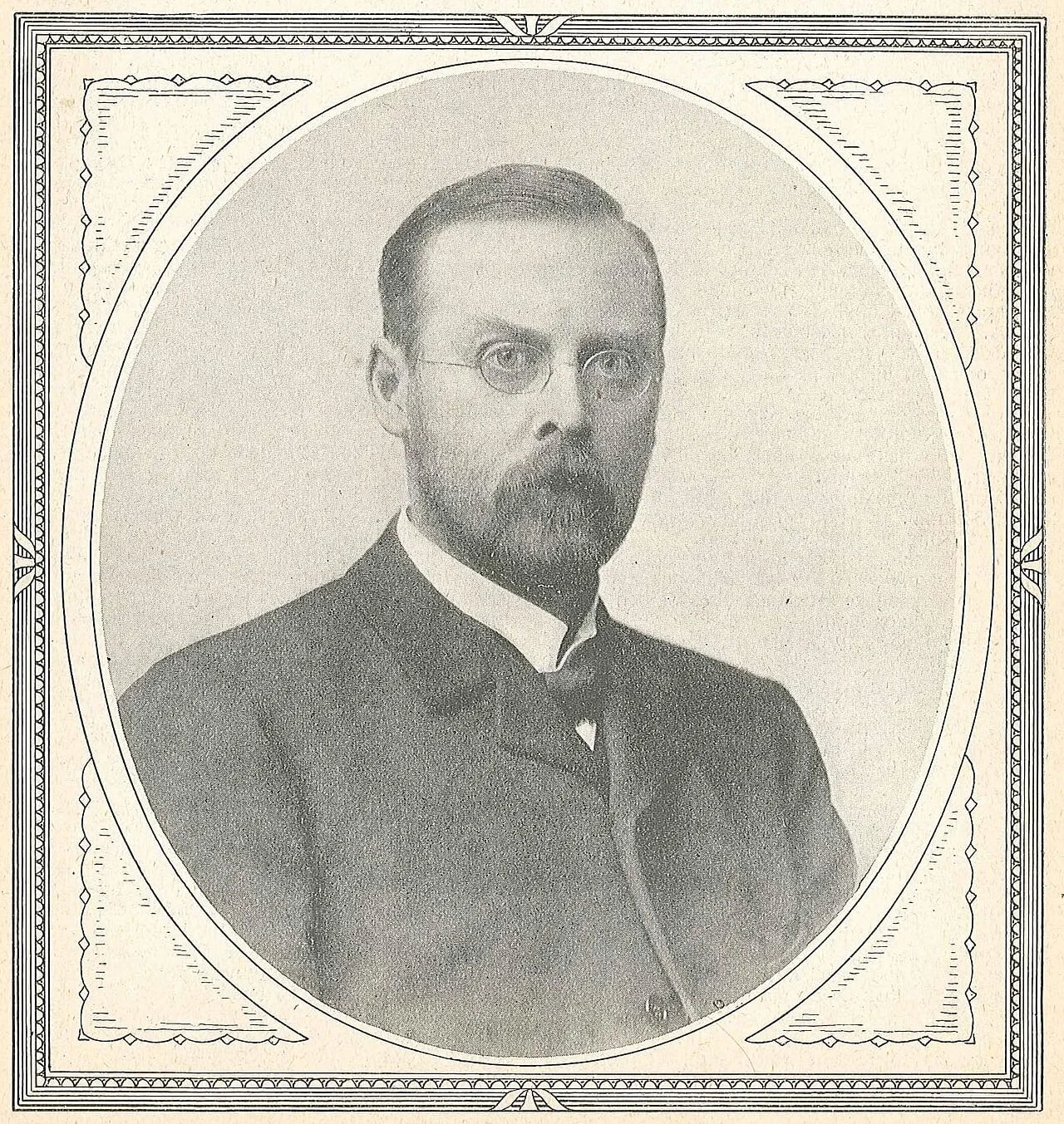 Porträt von Victor Ludvig Moll (1858–1929) – Gedenkseite