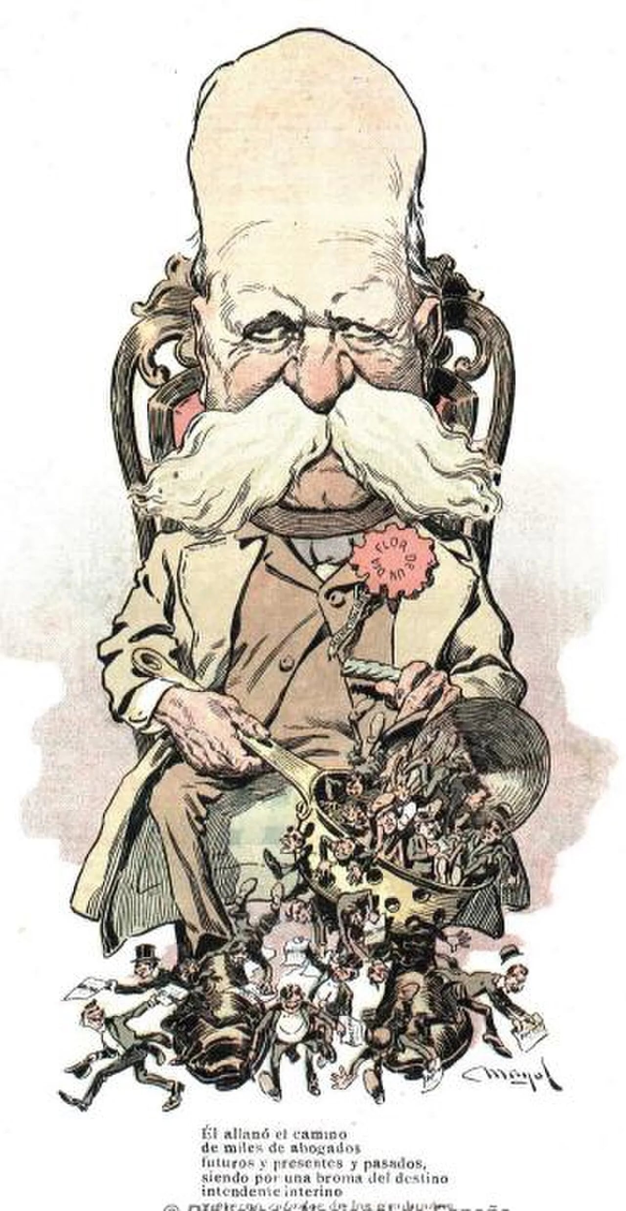 Porträt von Manuel Obarrio (1836–1918) – Gedenkseite