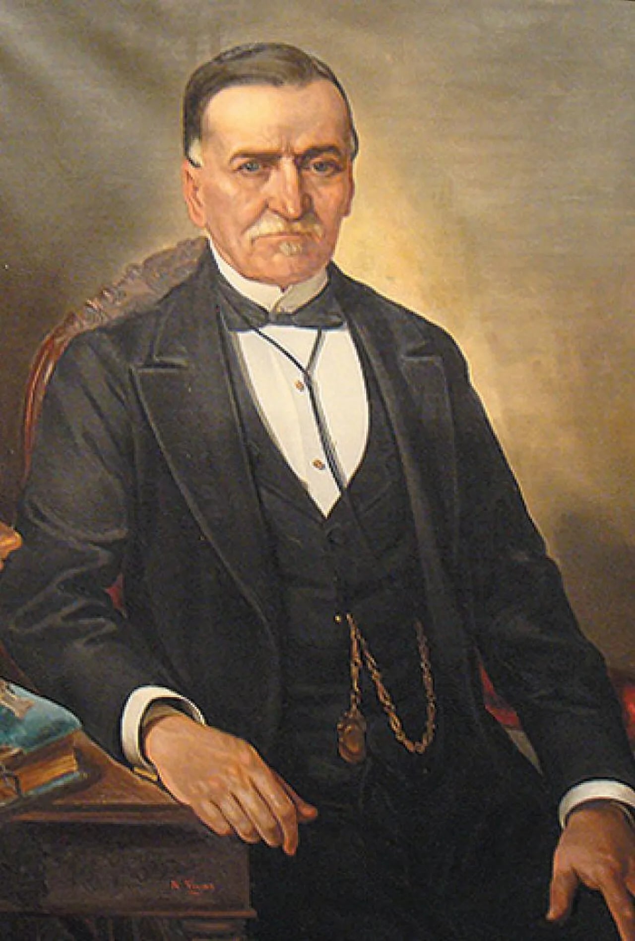 Porträt von Manuel Vega Dávila (1822–1898) – Gedenkseite