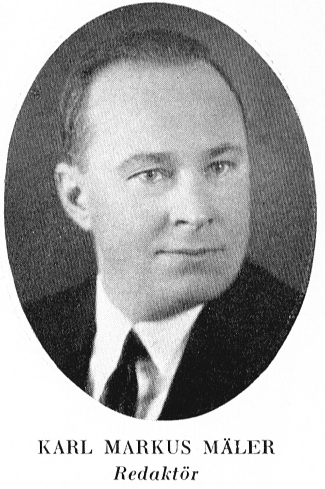 Porträt von Karl Mäler (1893–1963) – Gedenkseite