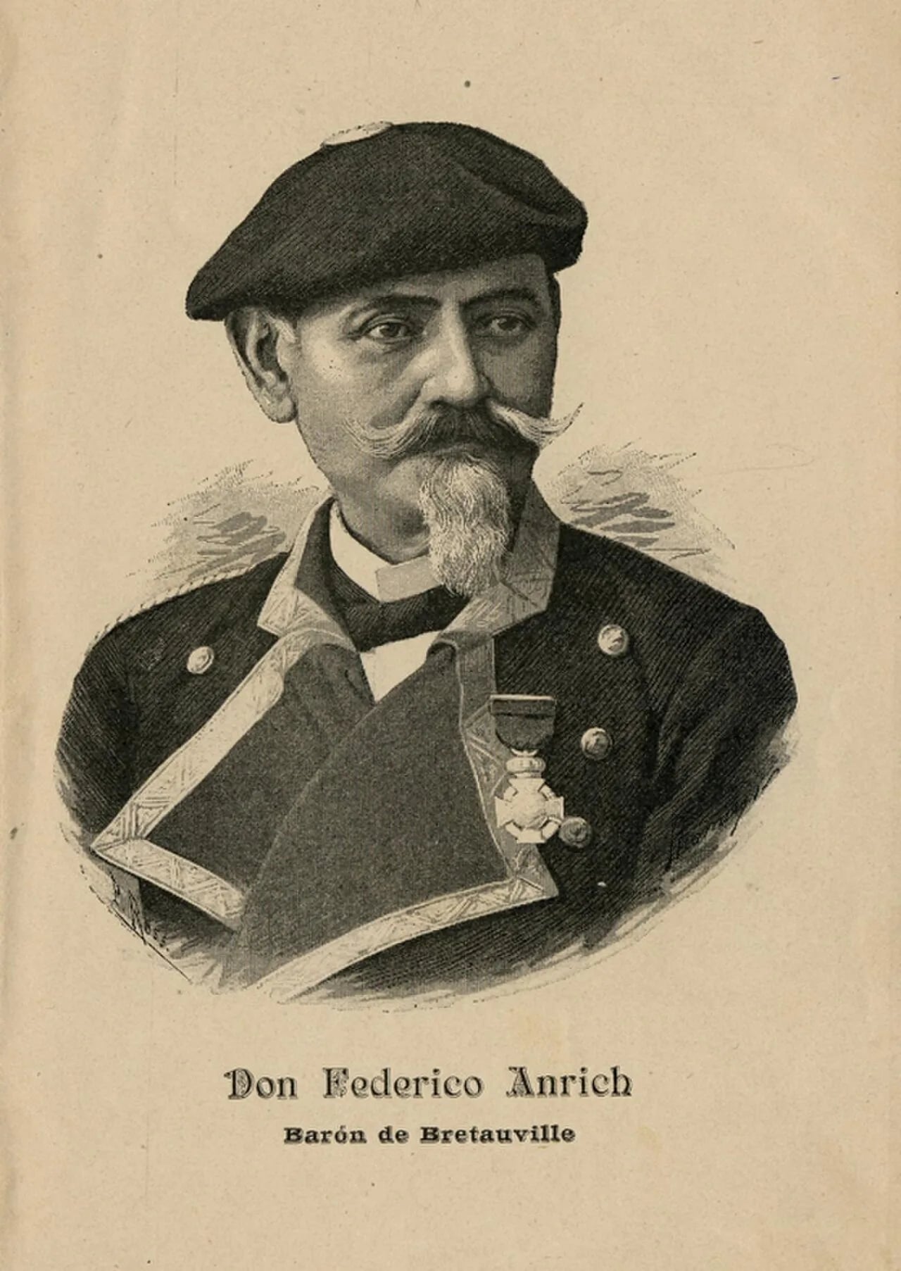 Portrait of Federico Anrich Santamaría (1827–1889) – memorial page
