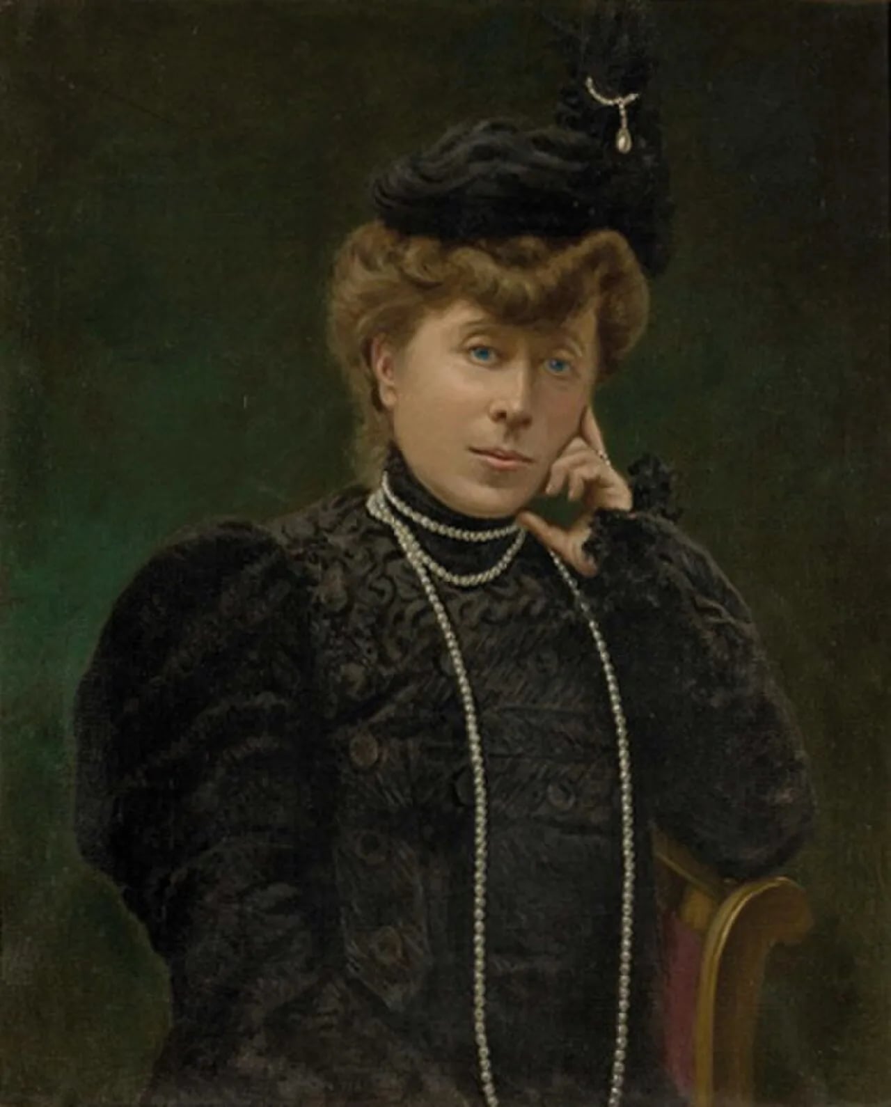 Porträt von María del Carmen Azlor de Aragón e Idiáquez (1841–1905) – Gedenkseite