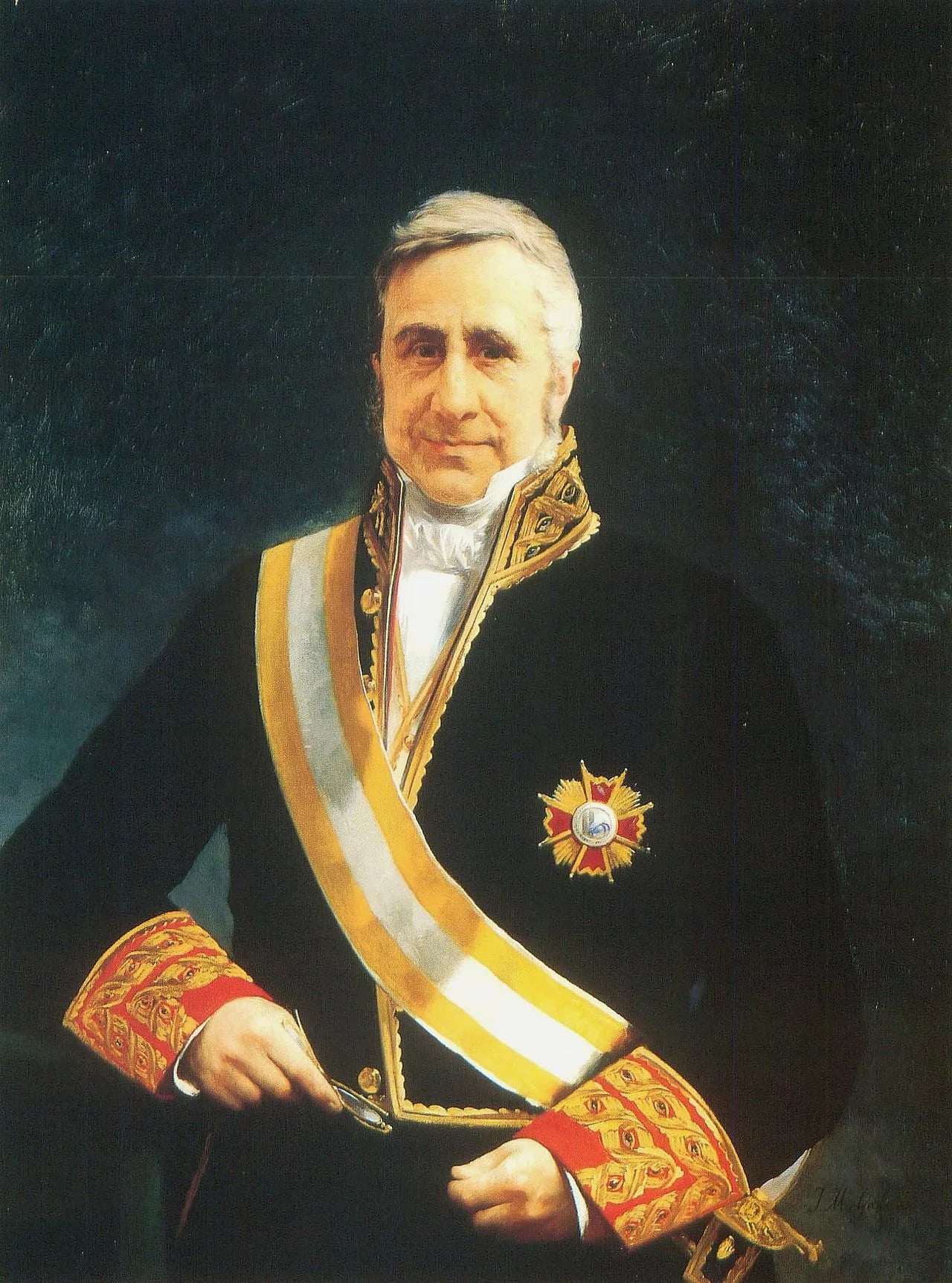 Porträt von Mauricio Carlos de Onís y Mercklein (1790–1861) – Gedenkseite