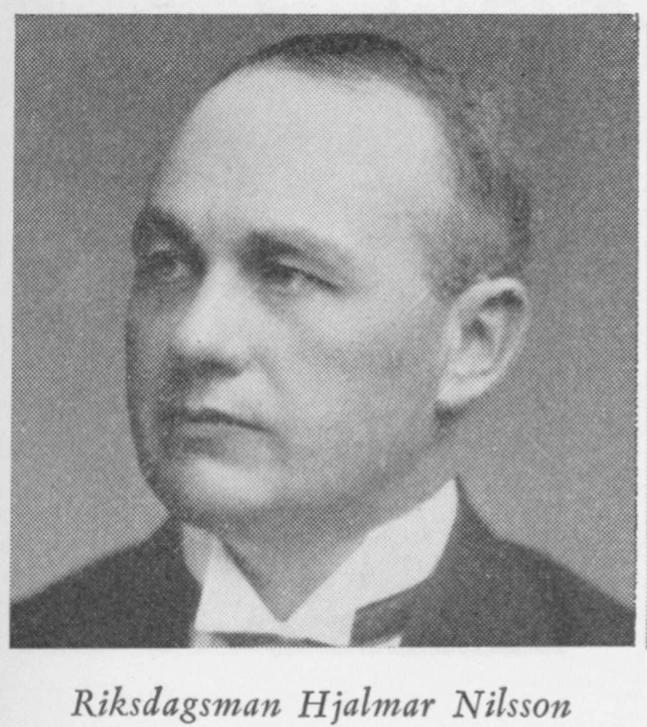 Portrait of Hjalmar Nilsson (1886–1961) – memorial page