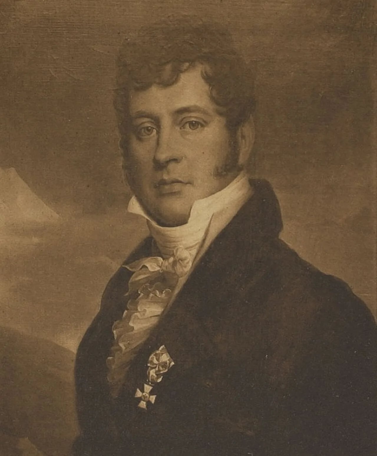 Porträt von Ludwig von Pourtalès (1773–1848) – Gedenkseite