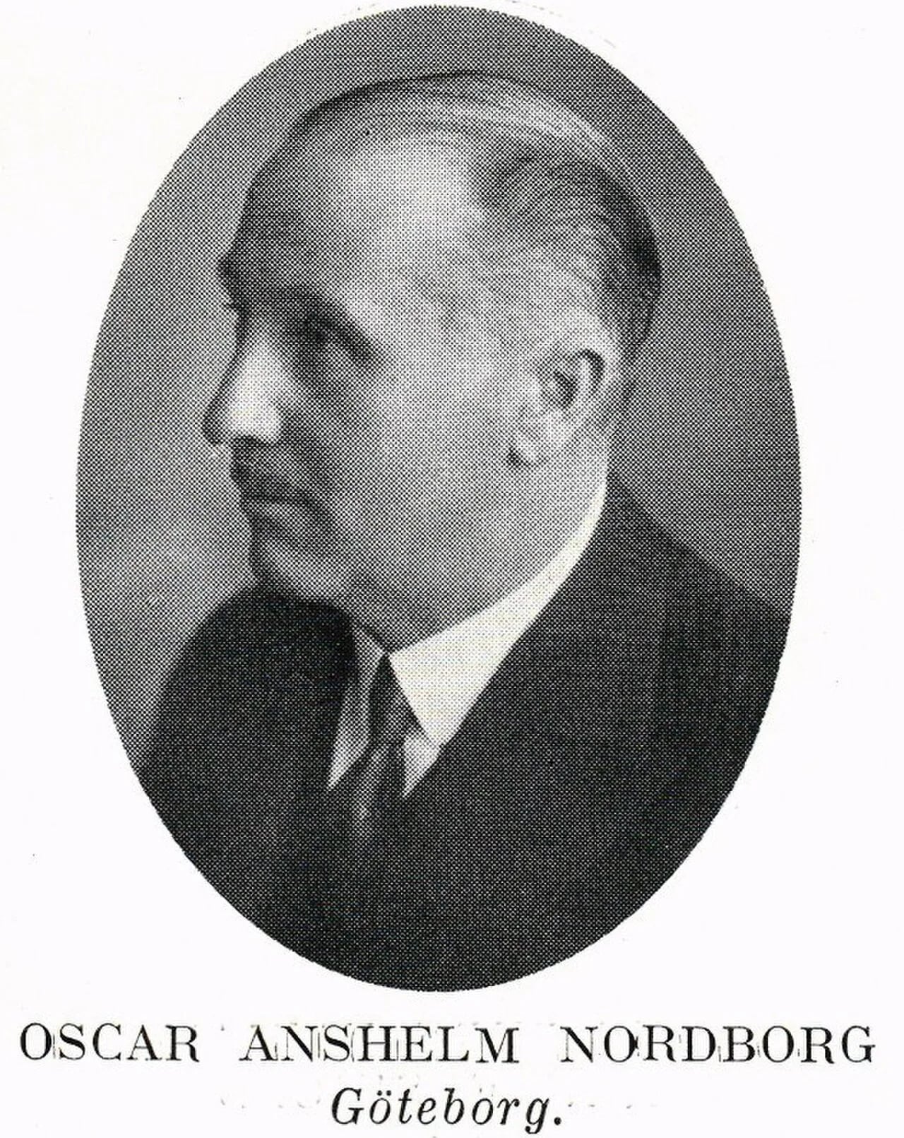 Porträt von Oskar Anshelm Nordborg (1875–1942) – Gedenkseite