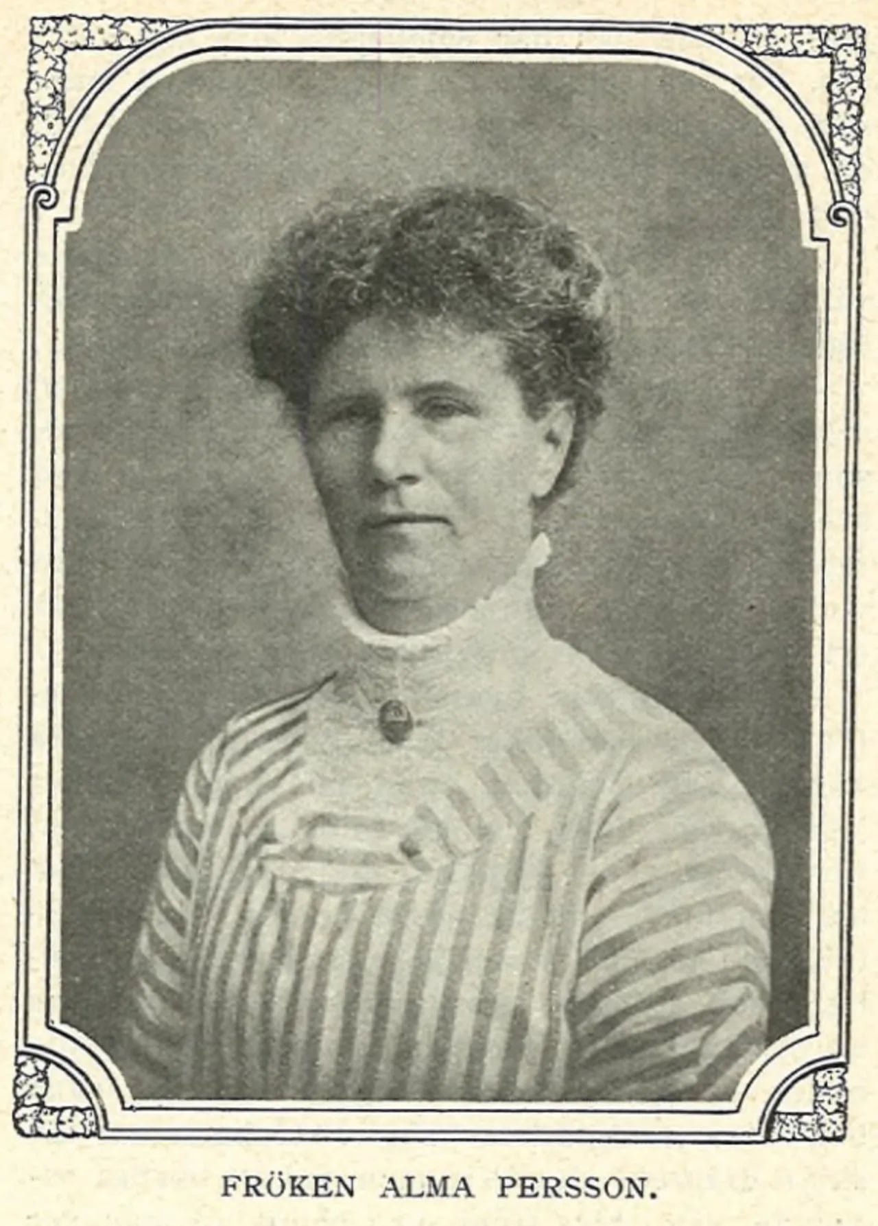 Porträt von Alma Persson (1860–1955) – Gedenkseite