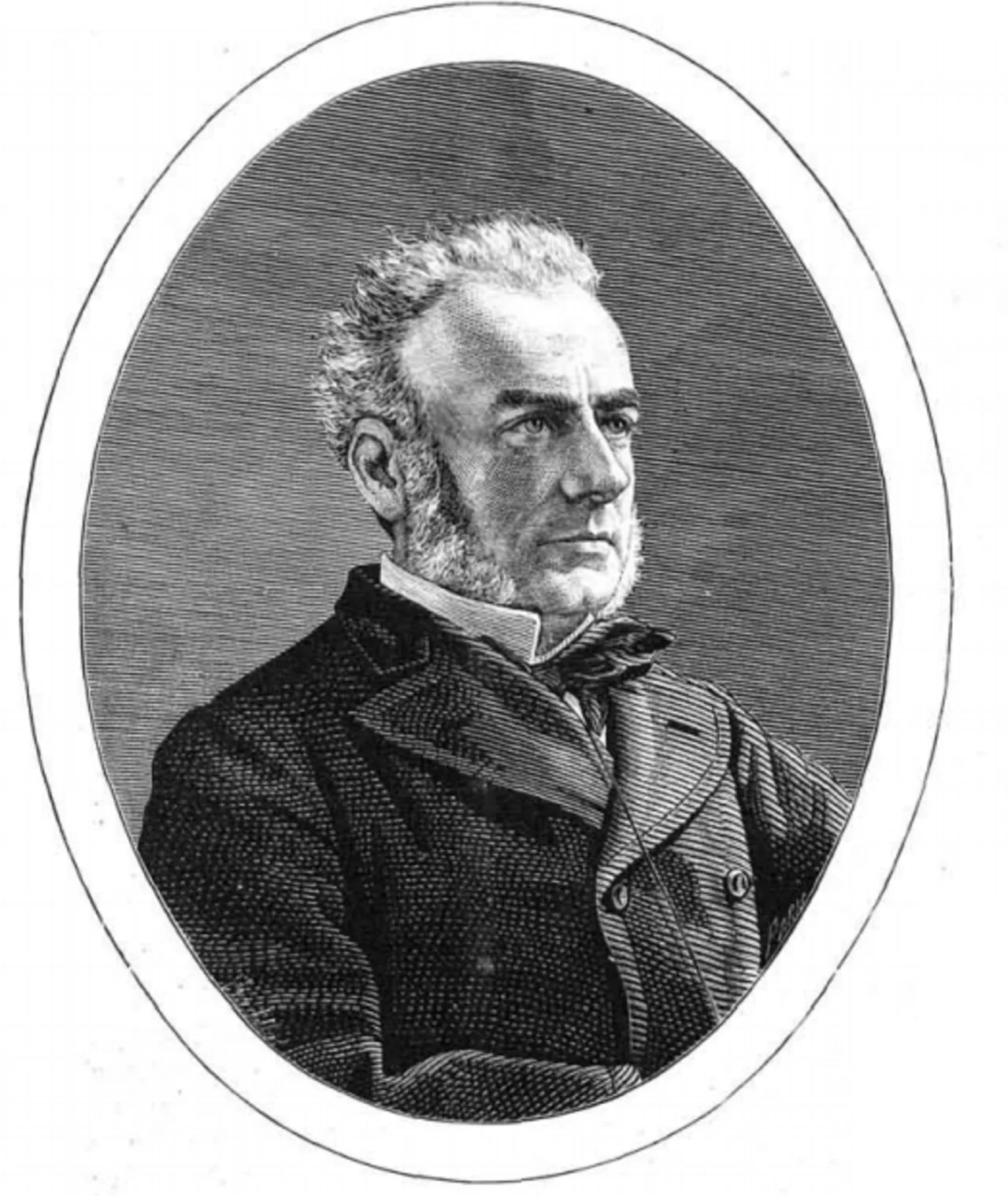 Porträt von Miguel Lobo y Malagamba (1821–1876) – Gedenkseite