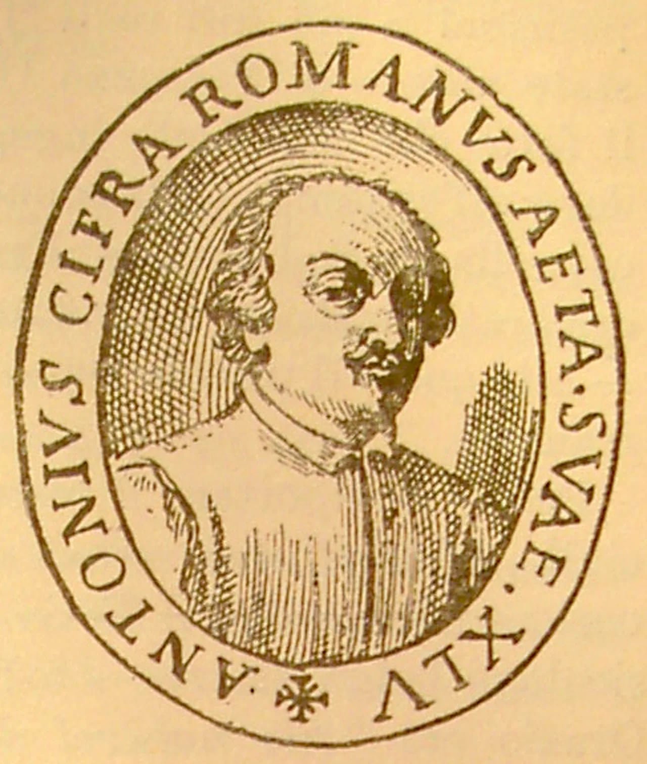 Porträt von Antonio Cifra (1584–1629) – Gedenkseite