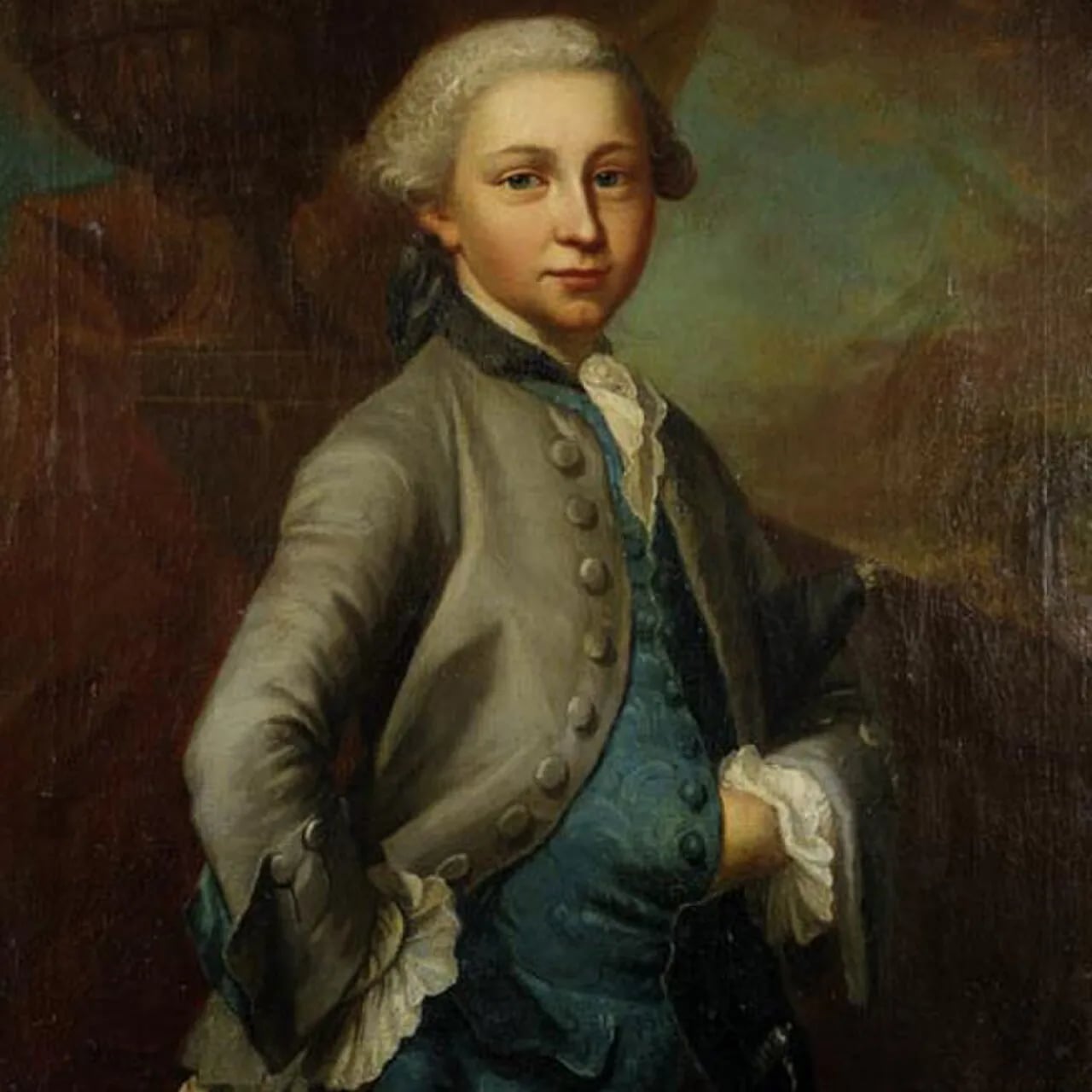 Porträt von Johann Abraham von Hallwil (1746–1779) – Gedenkseite