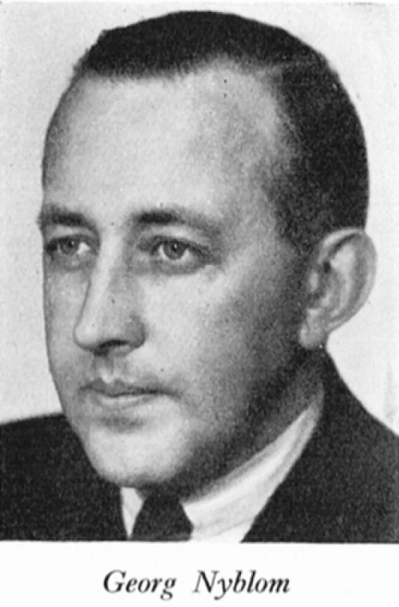 Porträt von Georg Nyblom (1900–1939) – Gedenkseite